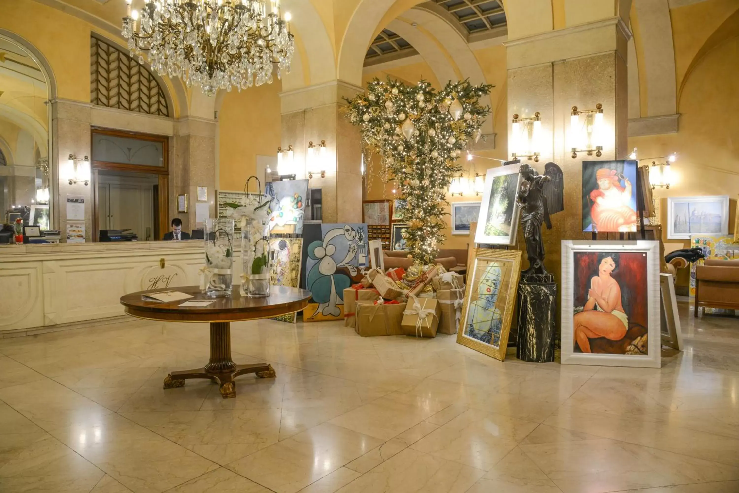 Lobby or reception in Hotel Vittoria