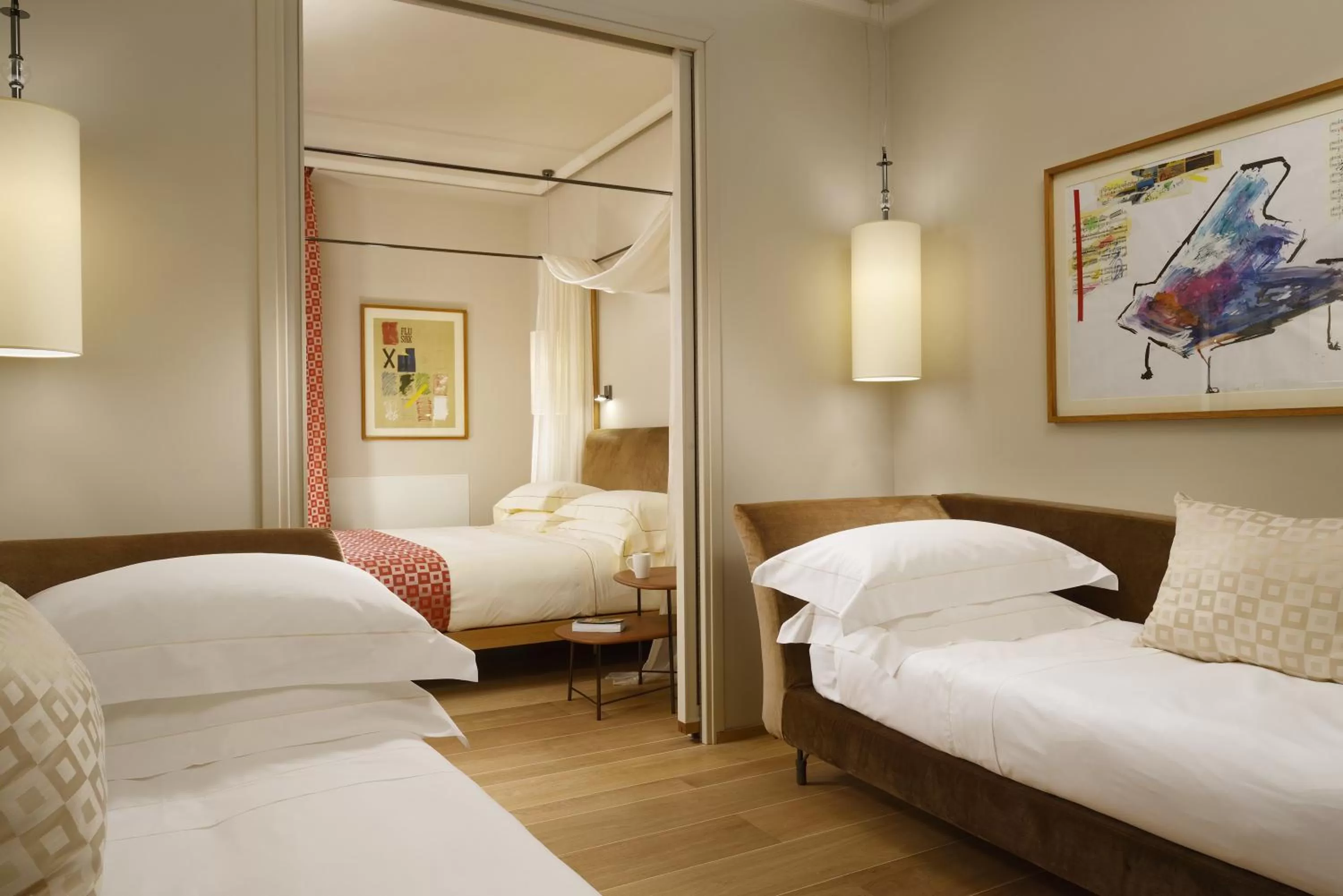 Bed in Grand Hotel Minerva