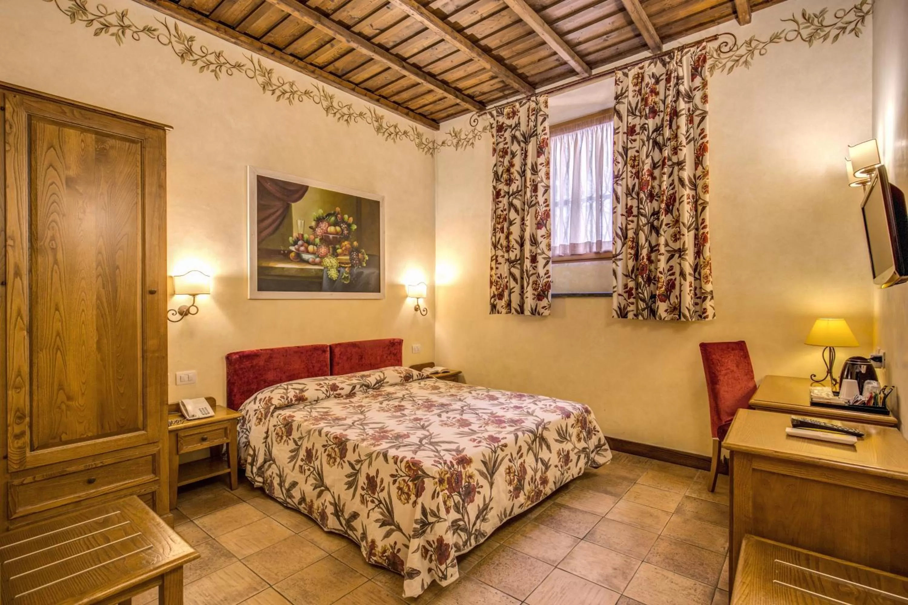 Bedroom, Bed in Residenza San Calisto