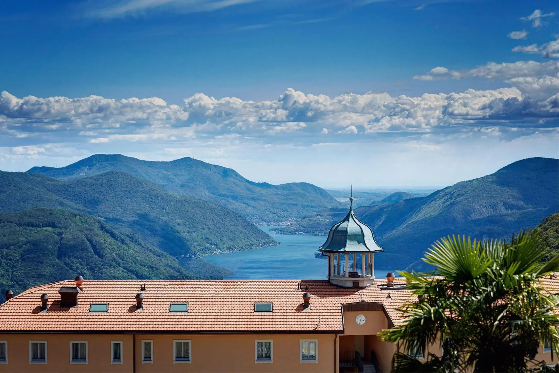 Bird's eye view, Mountain View in Kurhaus Cademario Hotel & DOT Spa - Ticino Hotels Group