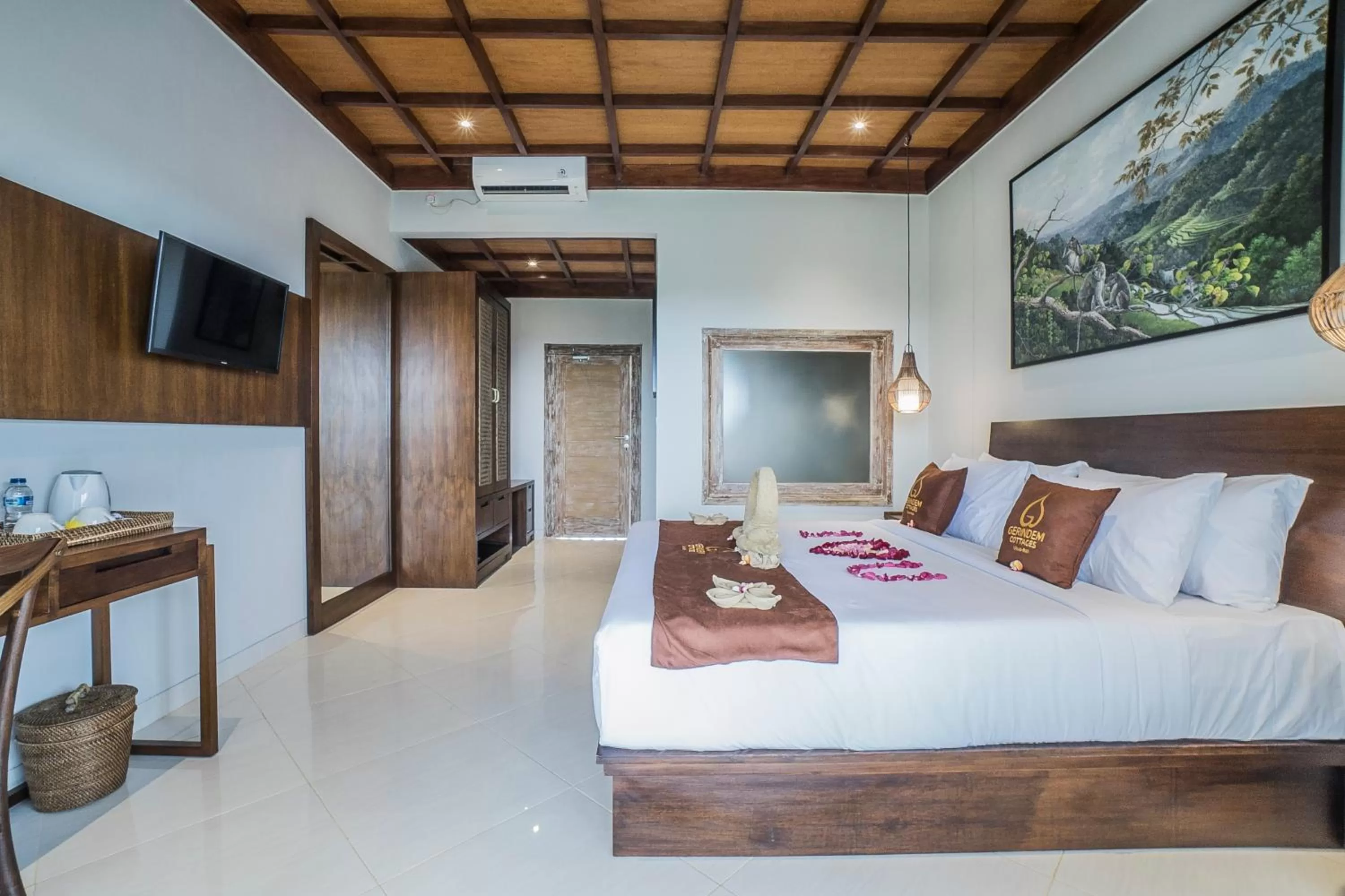 Bed in Gerindem Cottages