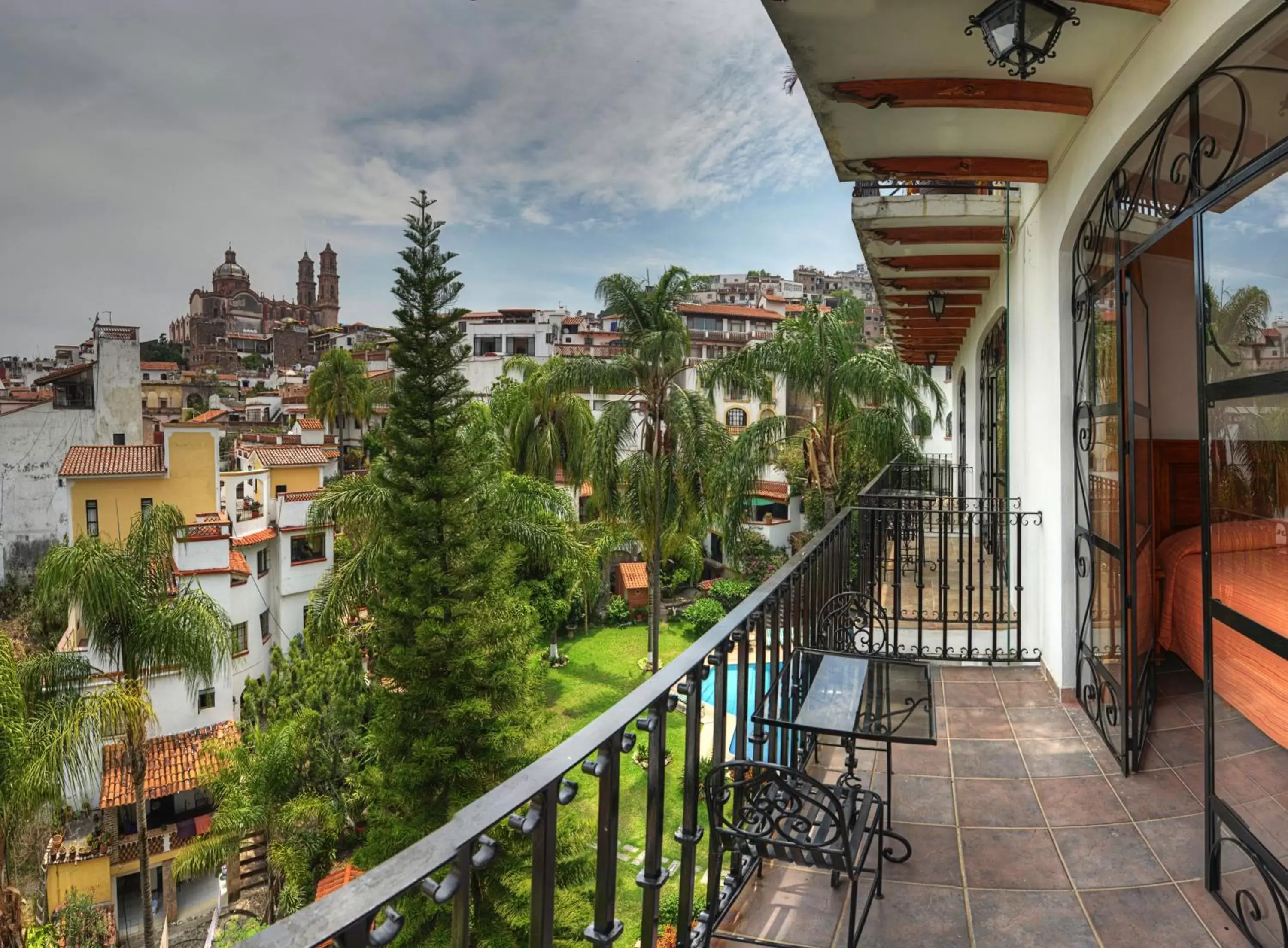 City view, Balcony/Terrace in Hotel Posada San Javier