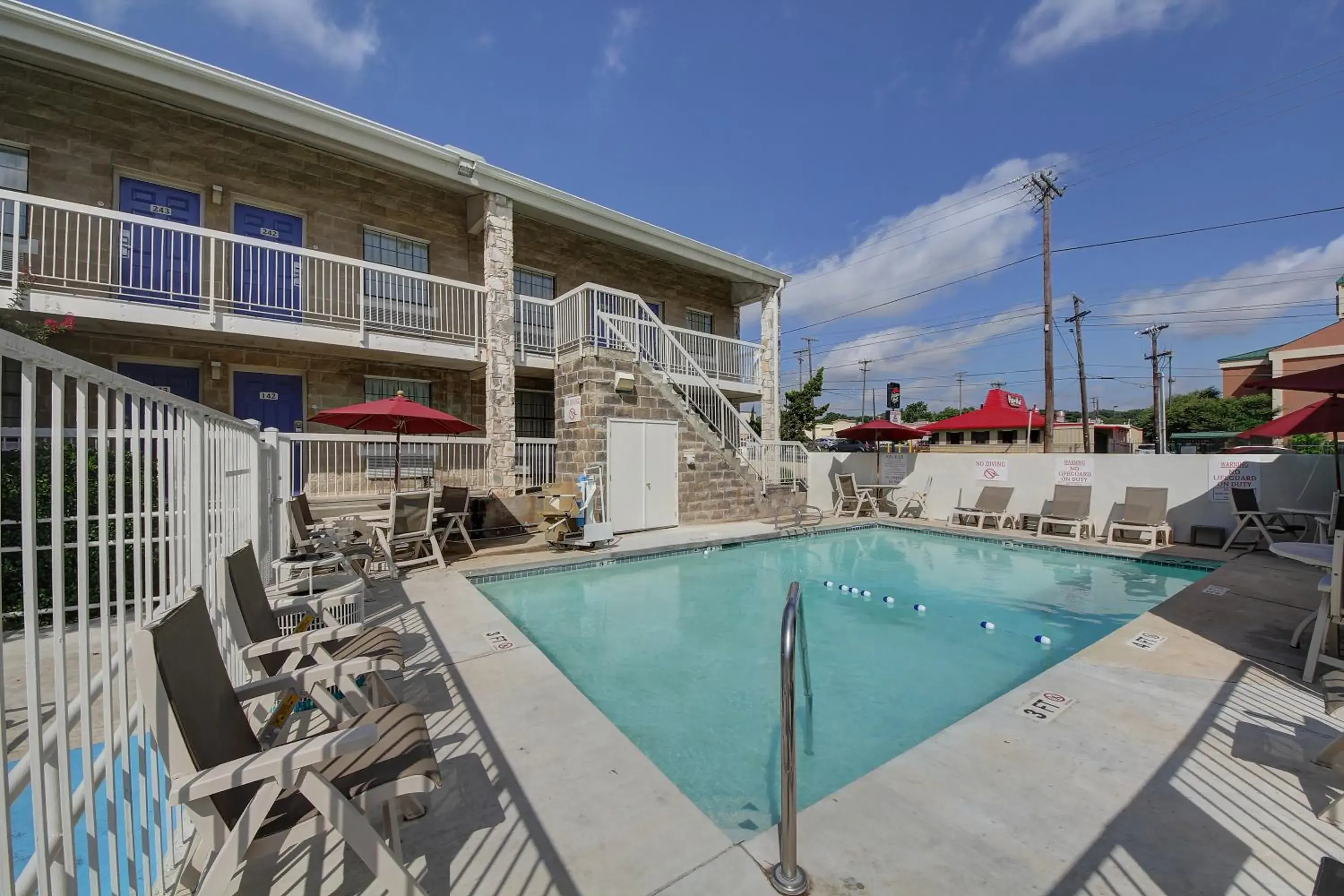 Decorative detail, Swimming Pool in Motel 6-San Antonio, TX - Northwest Medical Center
