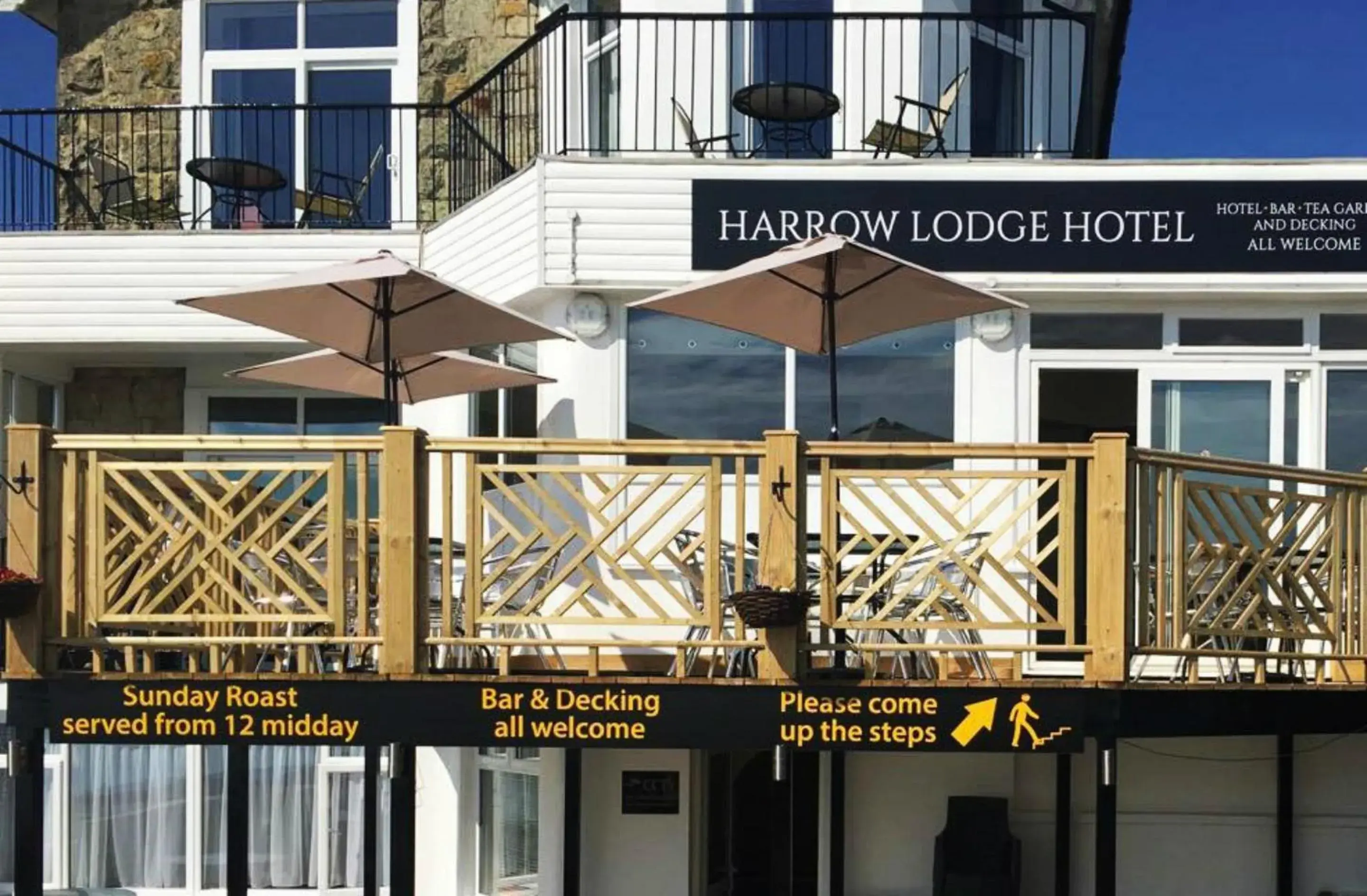Balcony/Terrace, Property Logo/Sign in Harrow Lodge Hotel