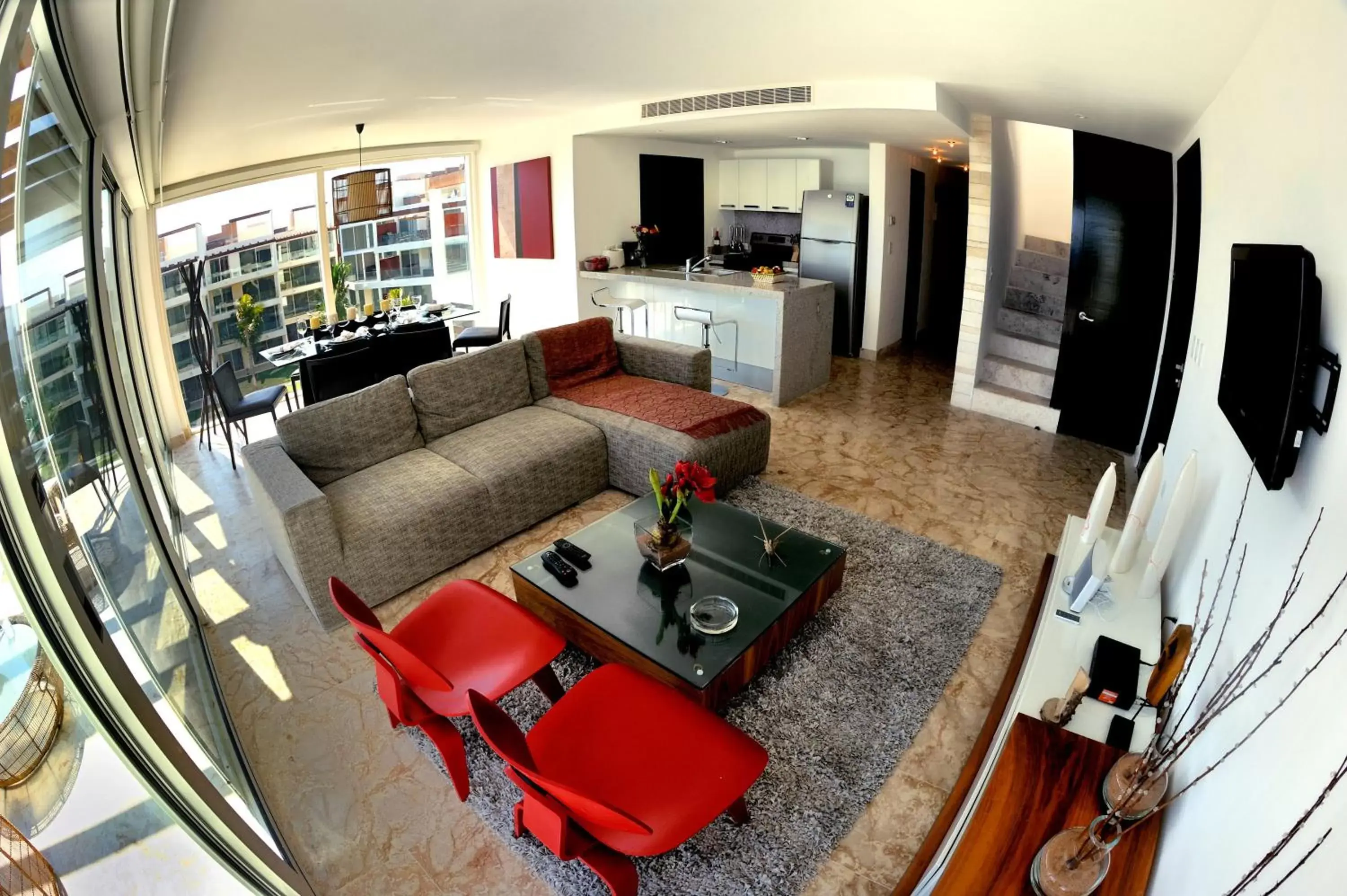 Photo of the whole room, Seating Area in The Elements Oceanfront & Beachside Condo Hotel