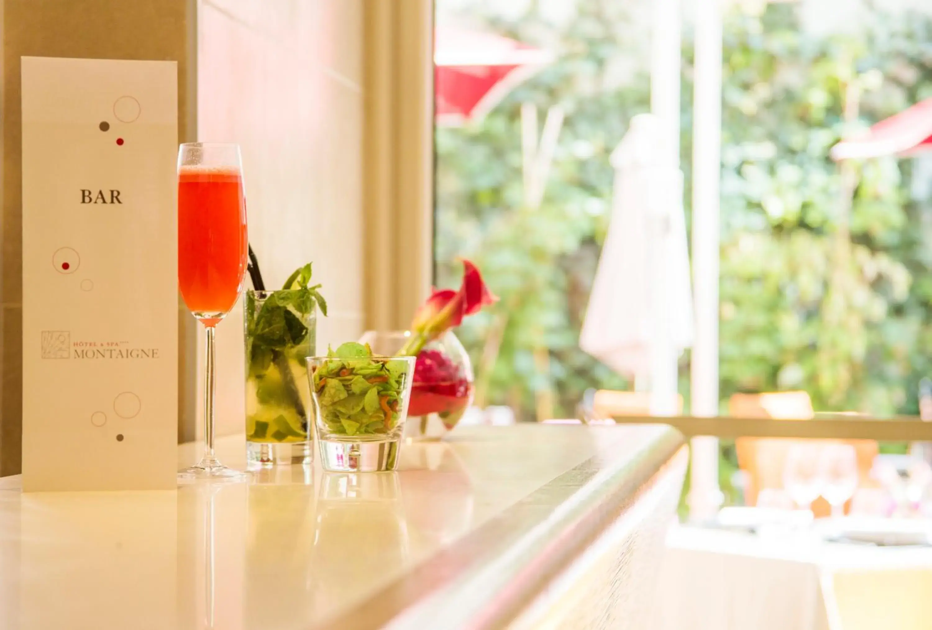 Lounge or bar, Drinks in Hôtel Montaigne & Spa