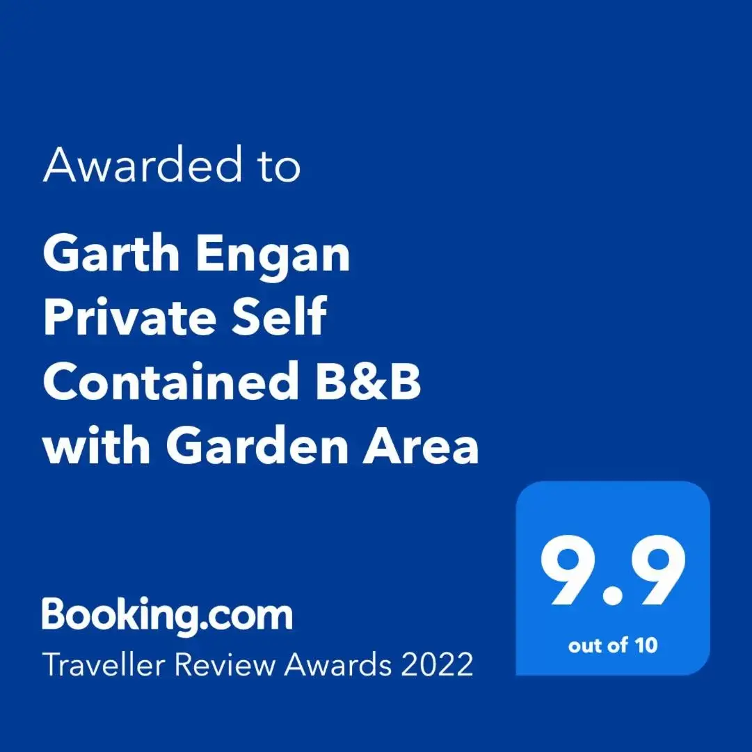 Certificate/Award, Logo/Certificate/Sign/Award in Garth Engan Private Self Contained B&B with Garden Area