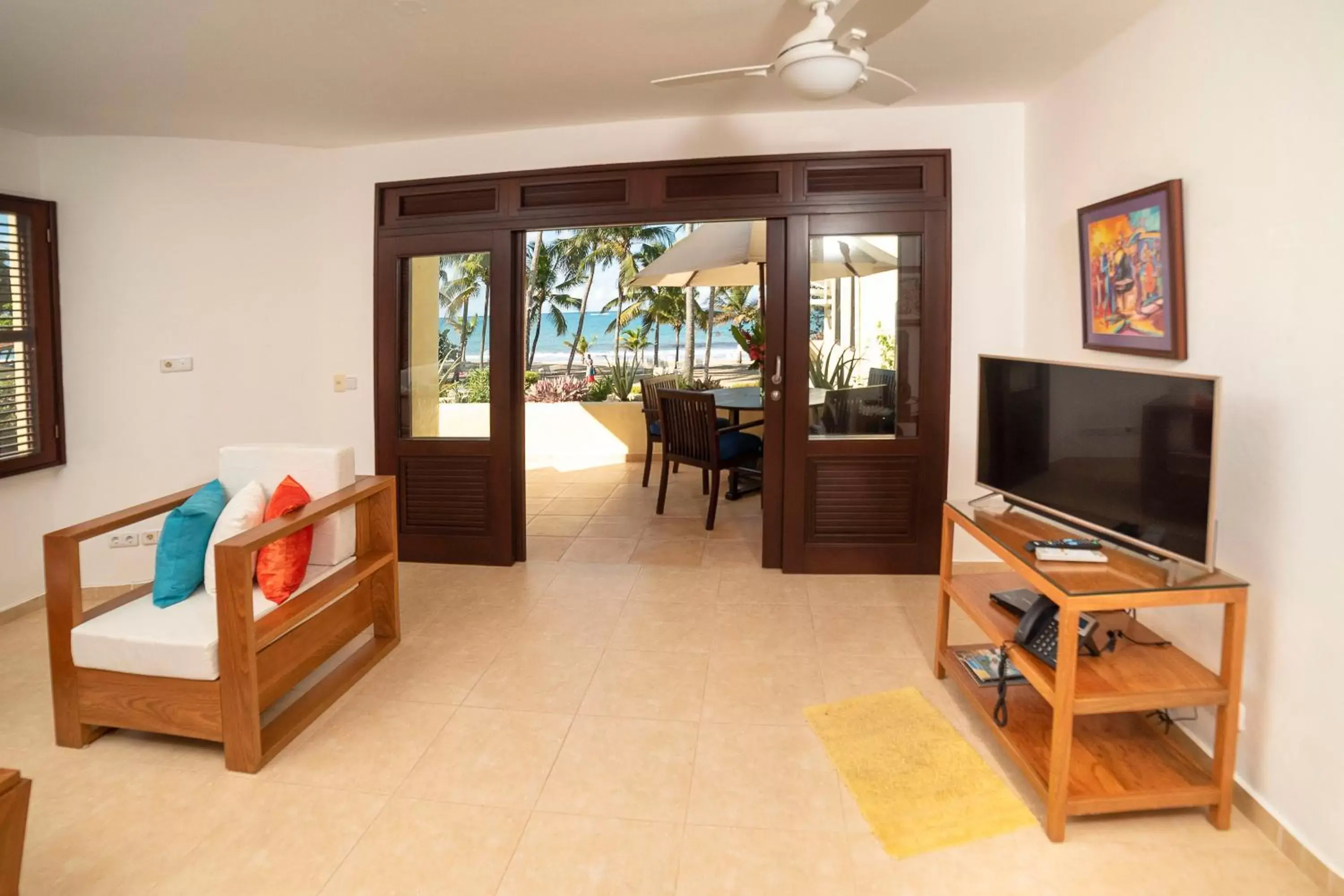 Seating Area in Cabarete Palm Beach Condos