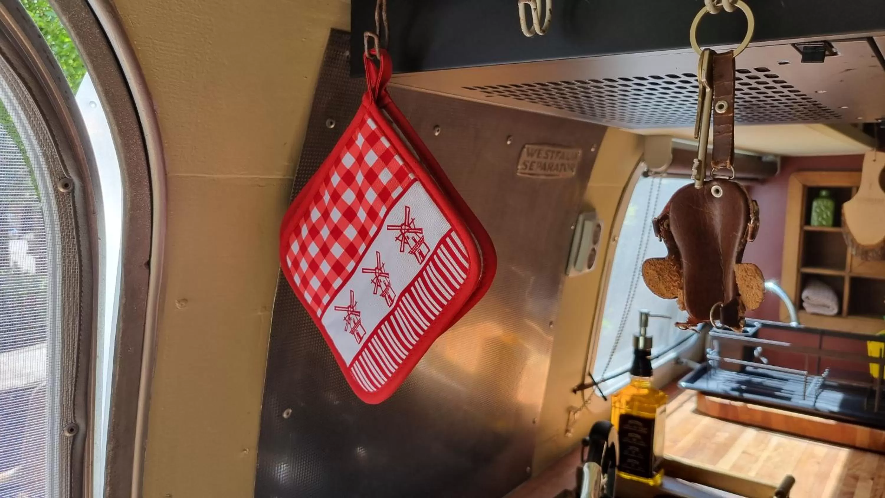 kitchen in AirstreamNB