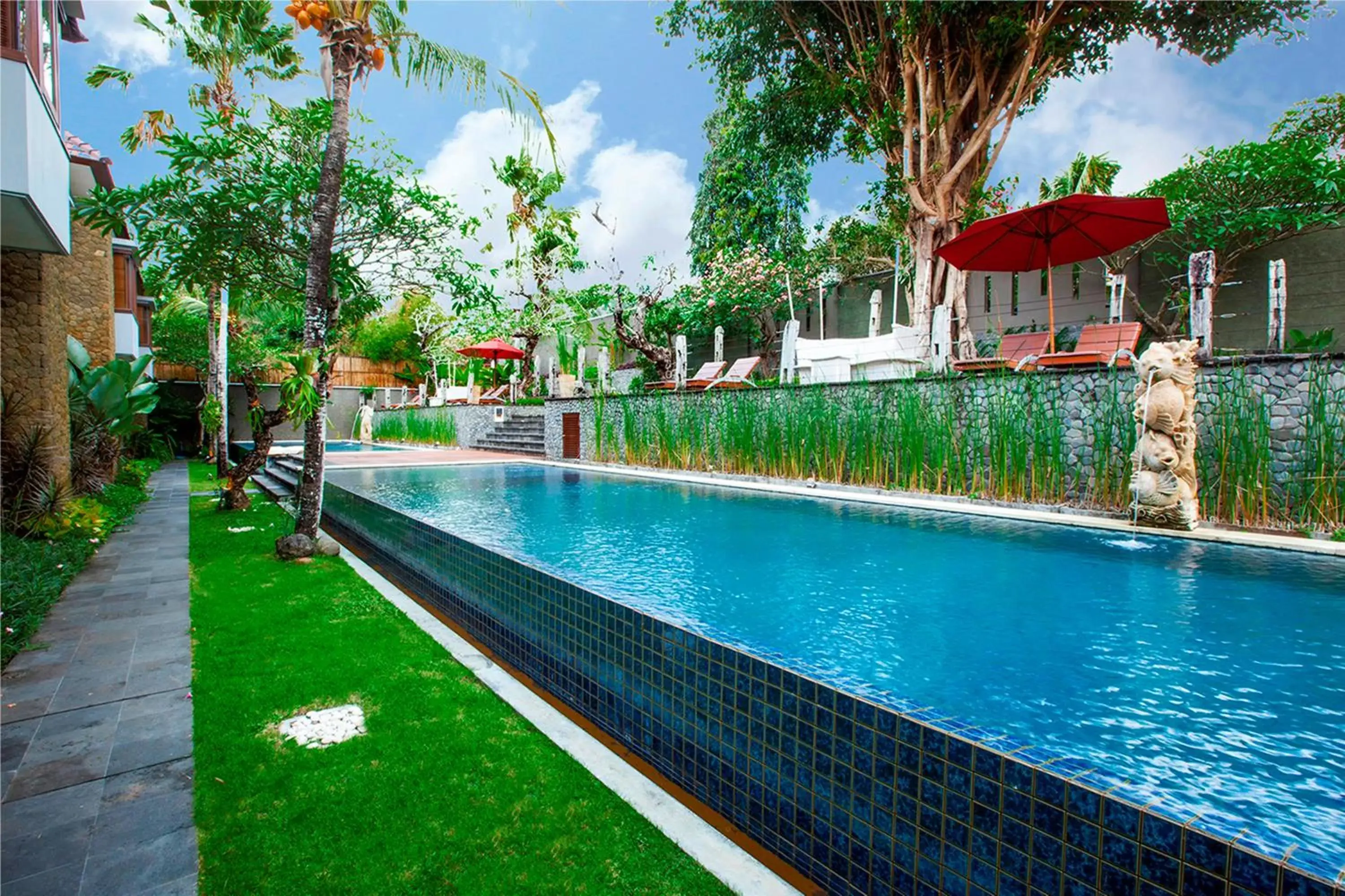 Patio, Swimming Pool in Abi Bali Resort and Villa