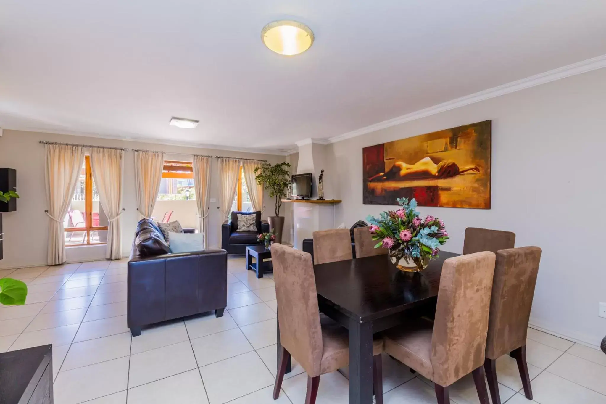 Living room, Dining Area in Devonvale Golf & Wine Estate