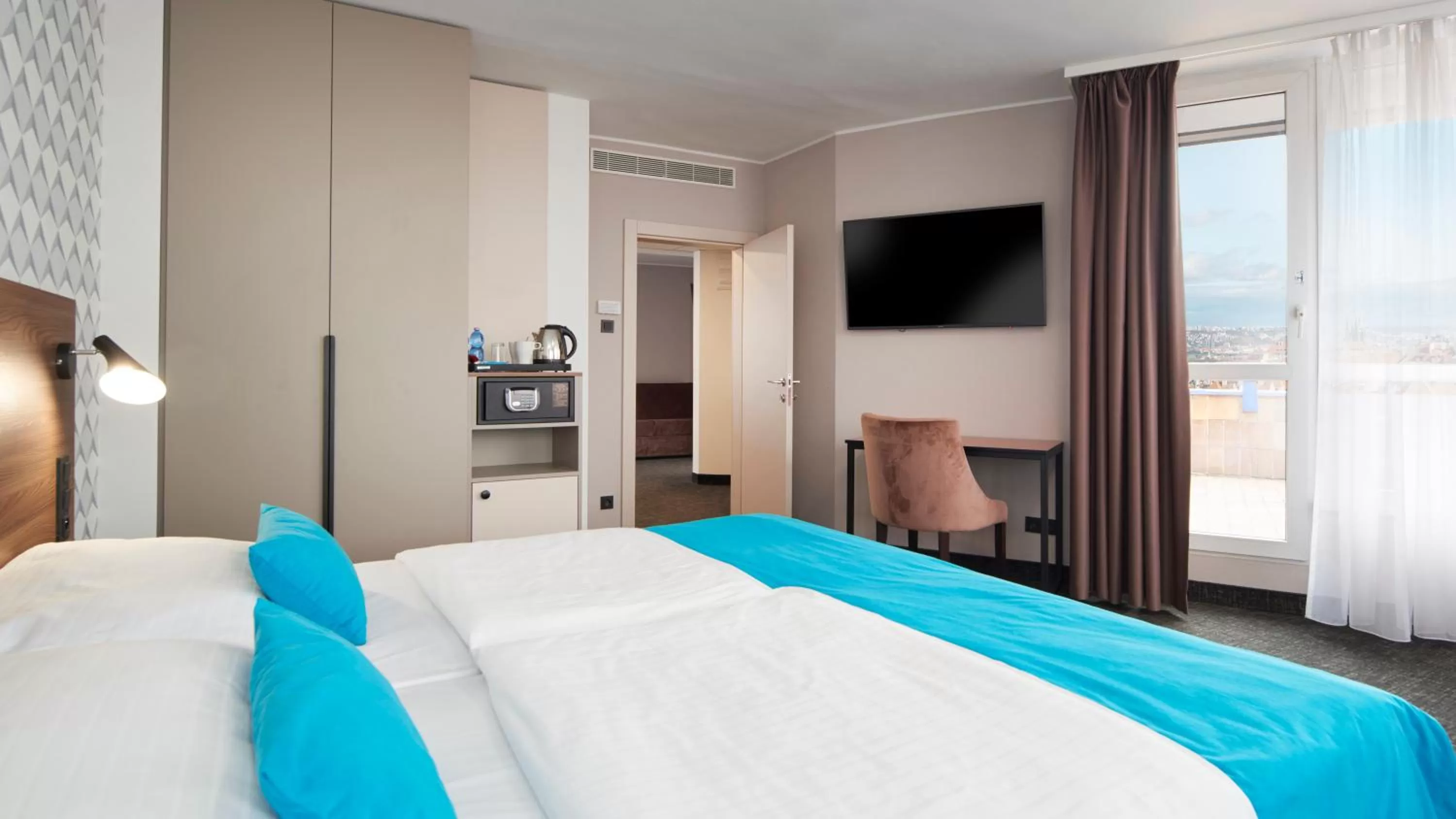 Bedroom, Bed in OREA Hotel Pyramida Praha