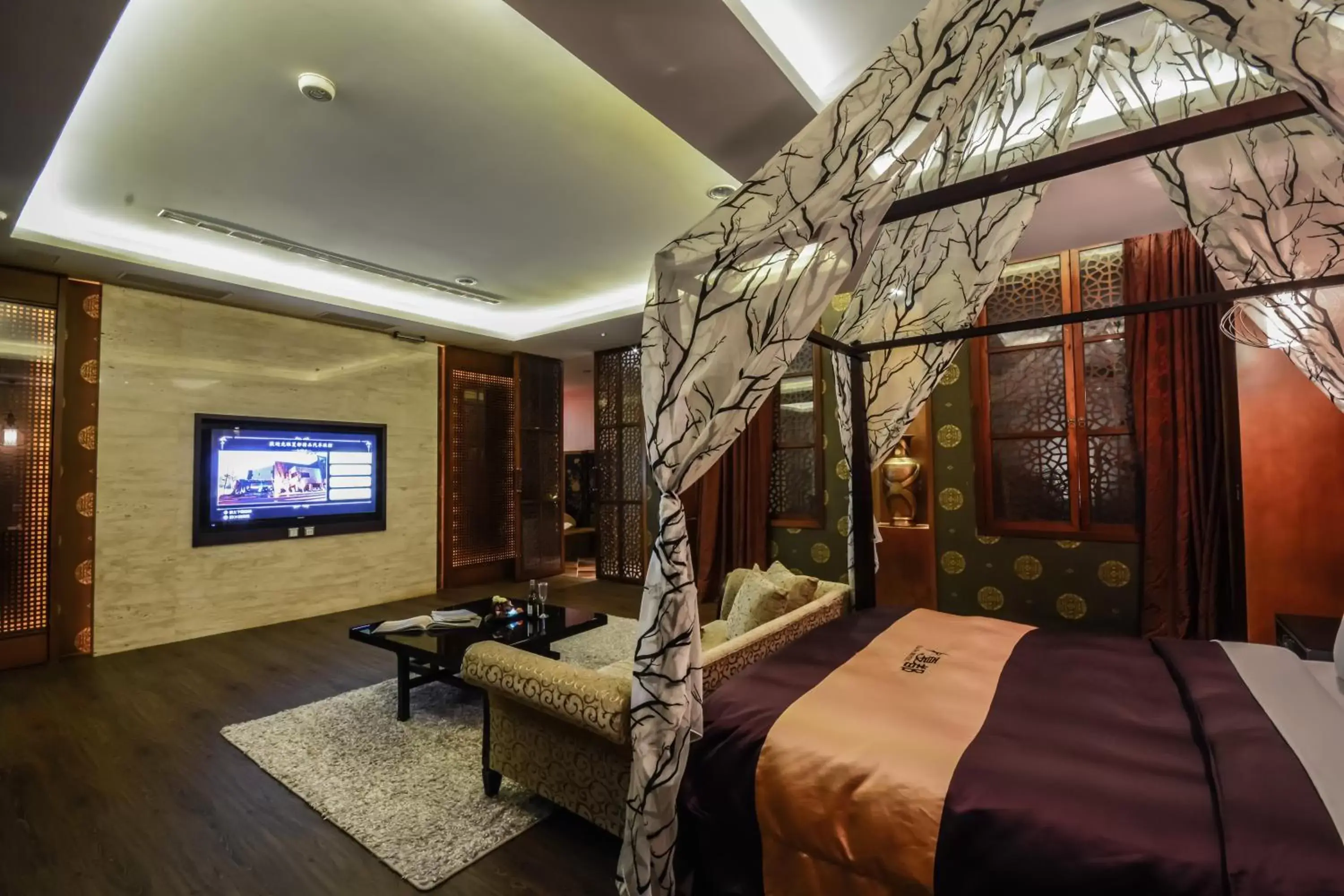 Bedroom in Xiadu Motel