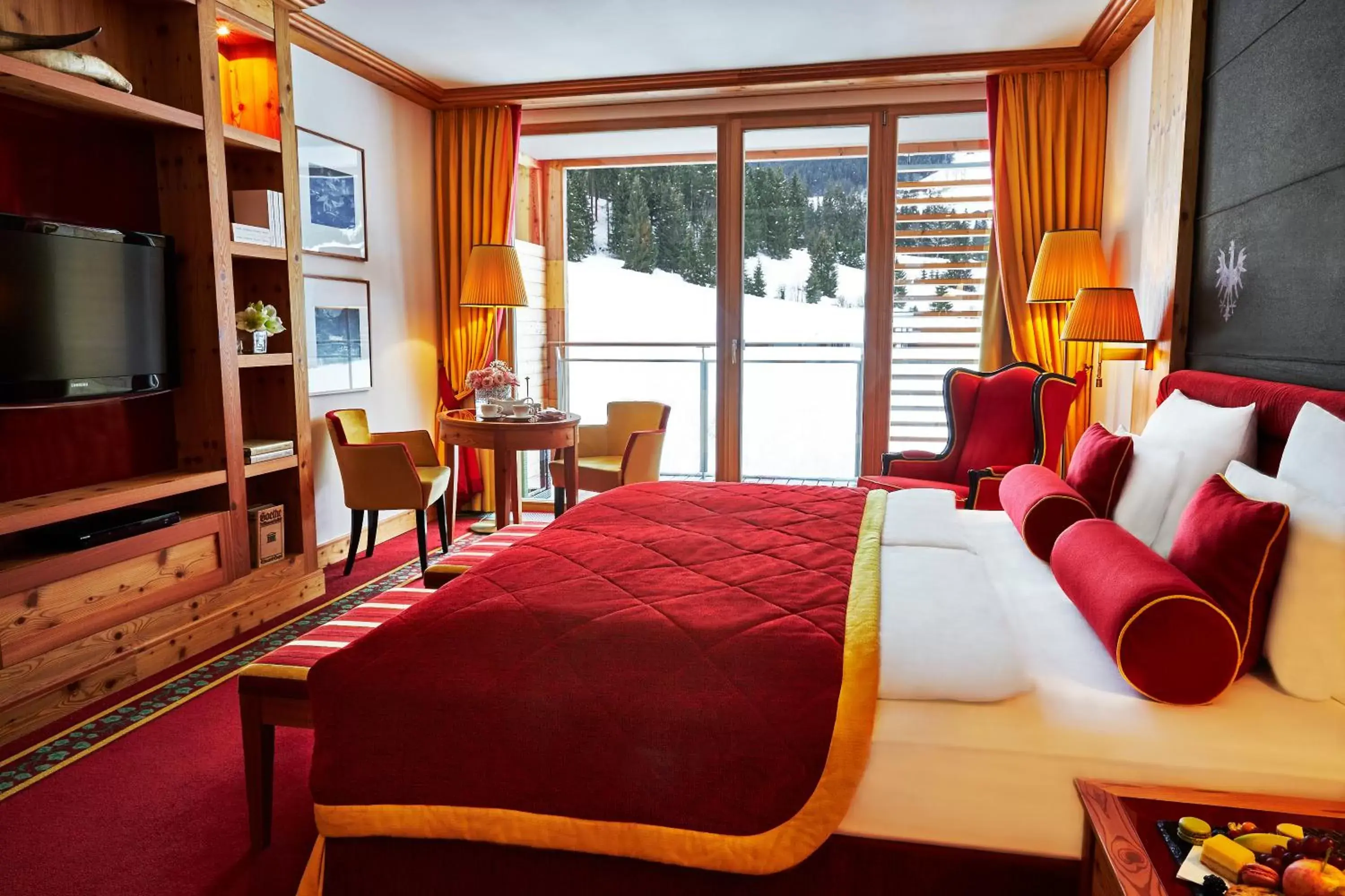 Bedroom in Kempinski Hotel Das Tirol