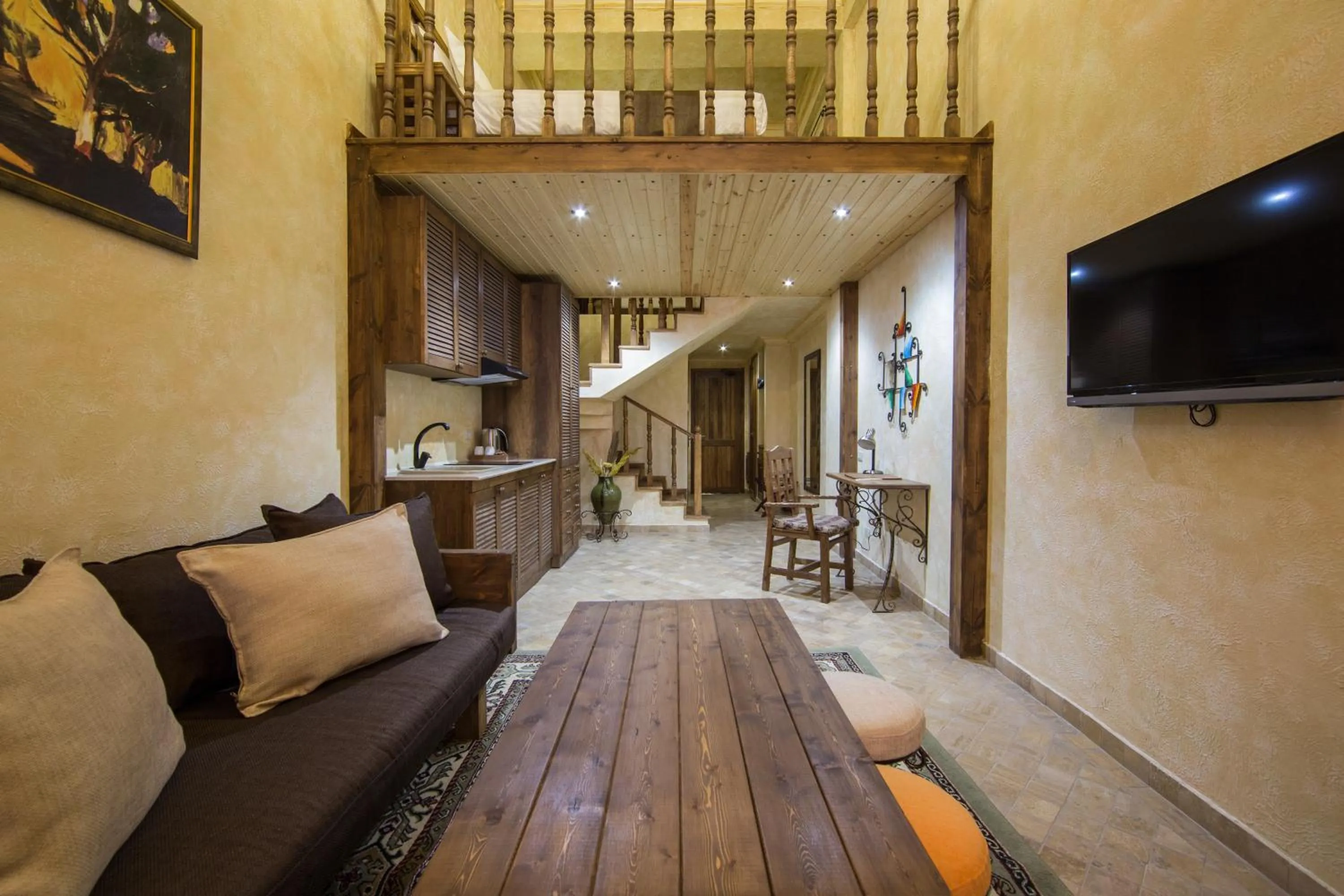 Kitchen or kitchenette in Caucasus Hotel