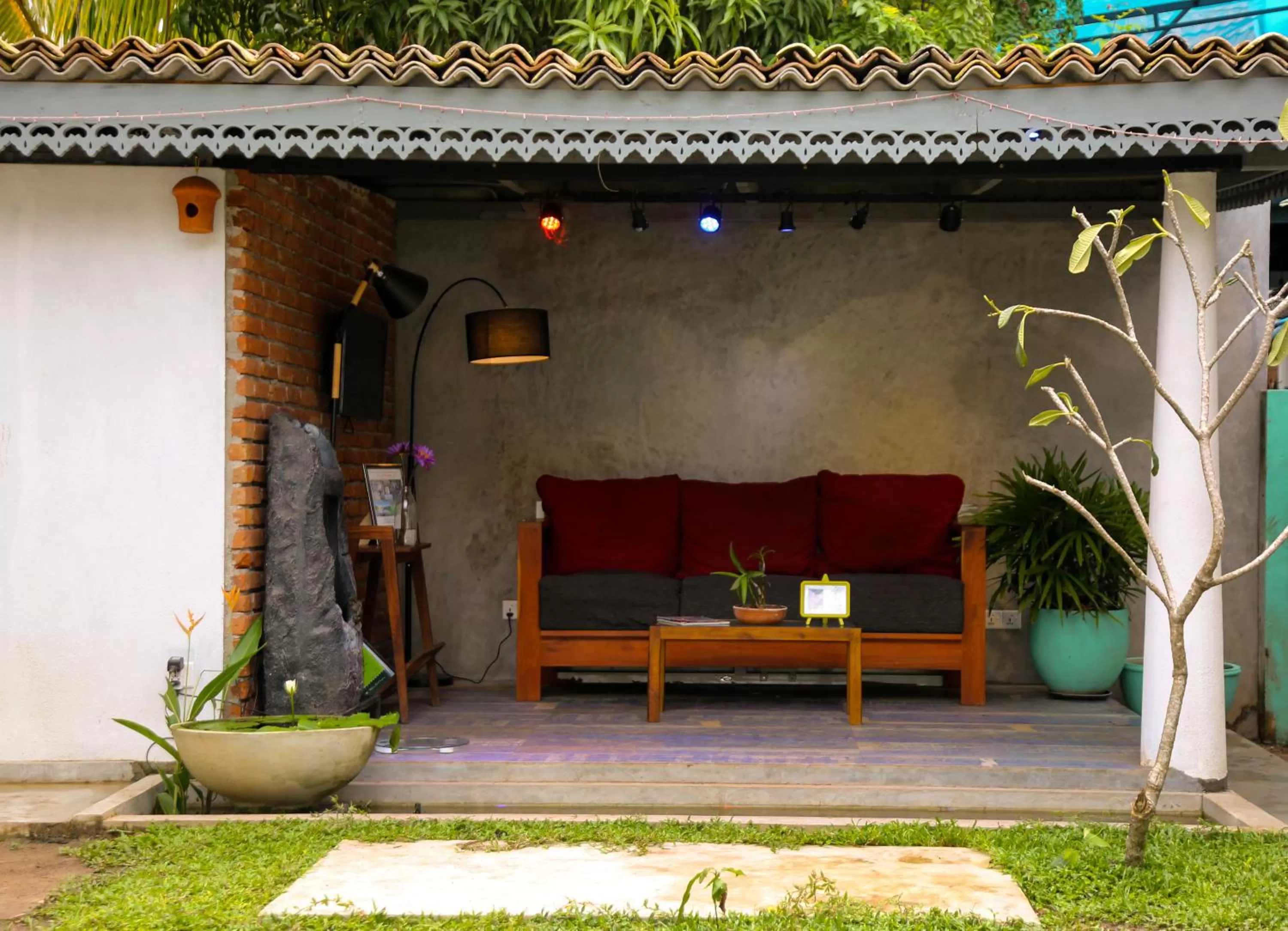 Seating area in Temple Tree