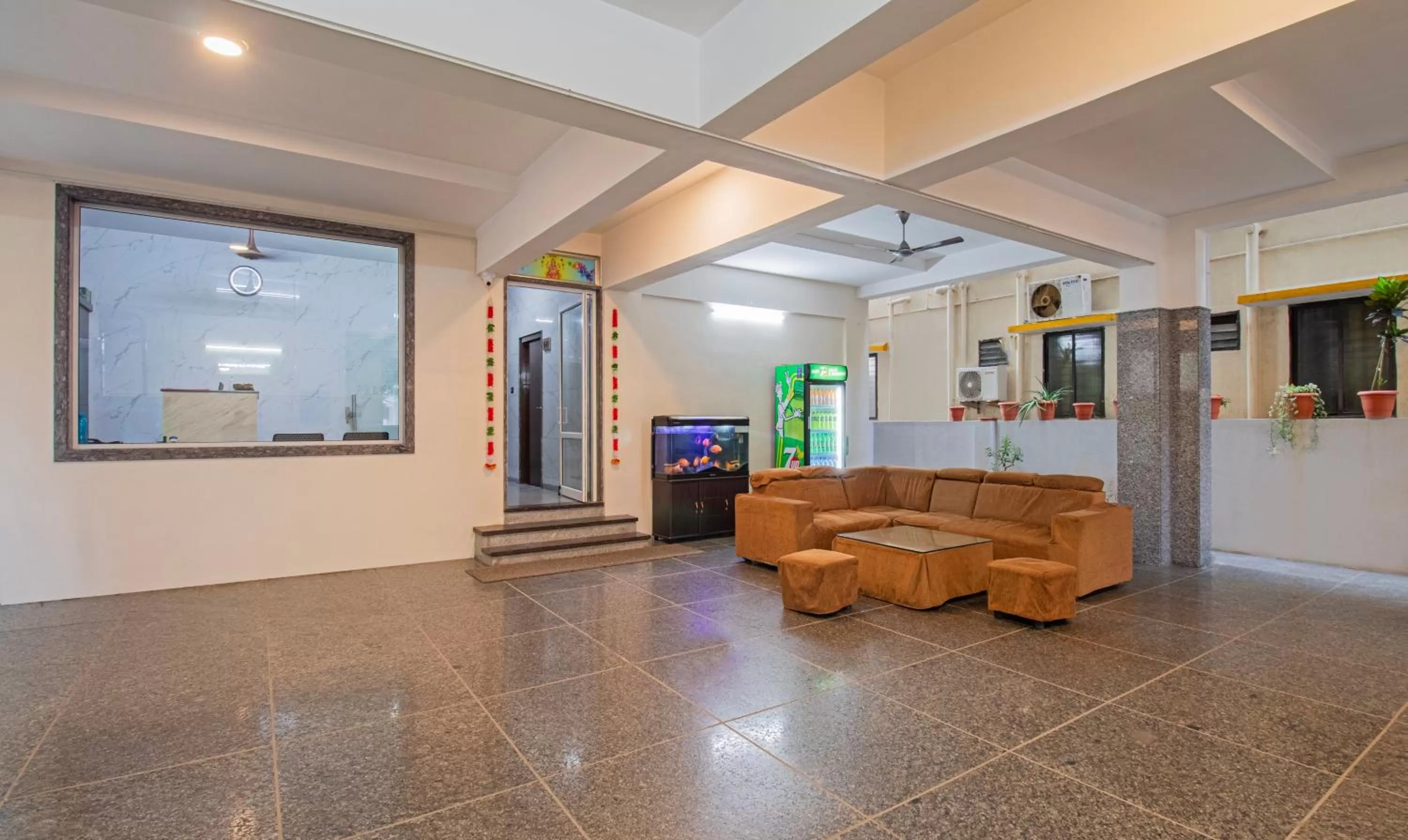 Seating area in Treebo Pranav Park