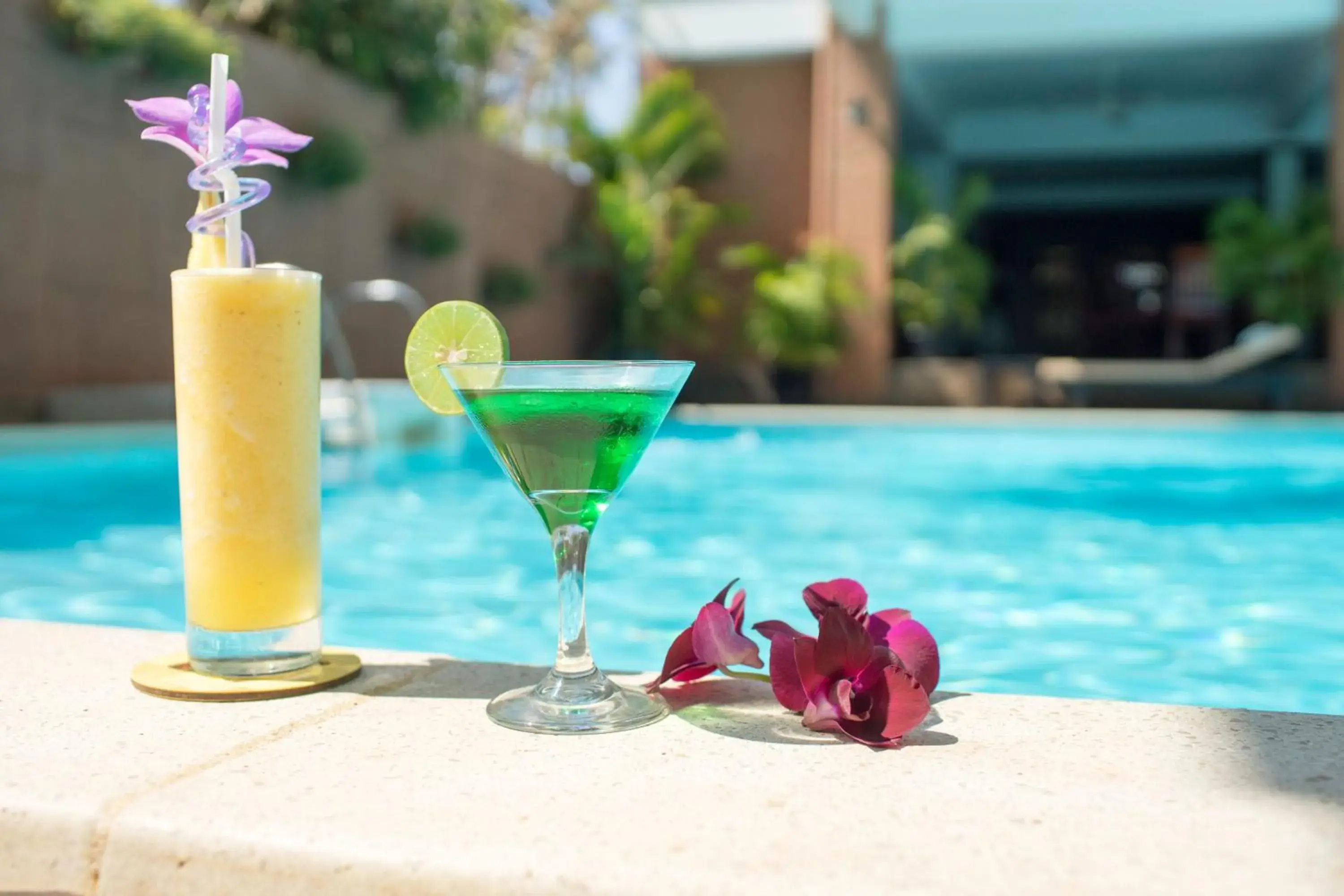 Drinks, Swimming Pool in Smiling Hotel