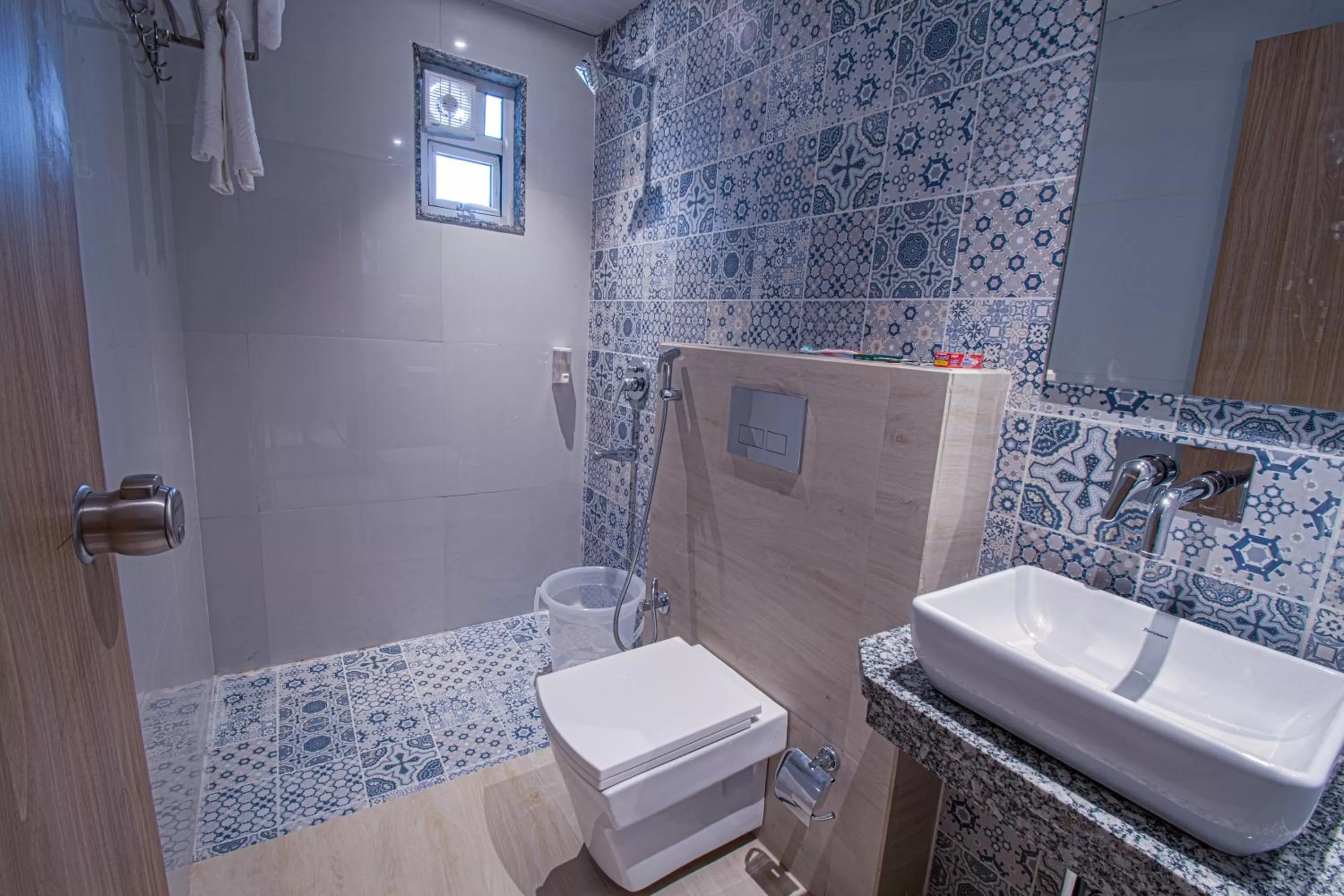 Bathroom in Hotel Park Tree, NEAR 5 STAR MIDC, KANERIWADI, NH4 GOA HIGHWAY KOLHAPUR