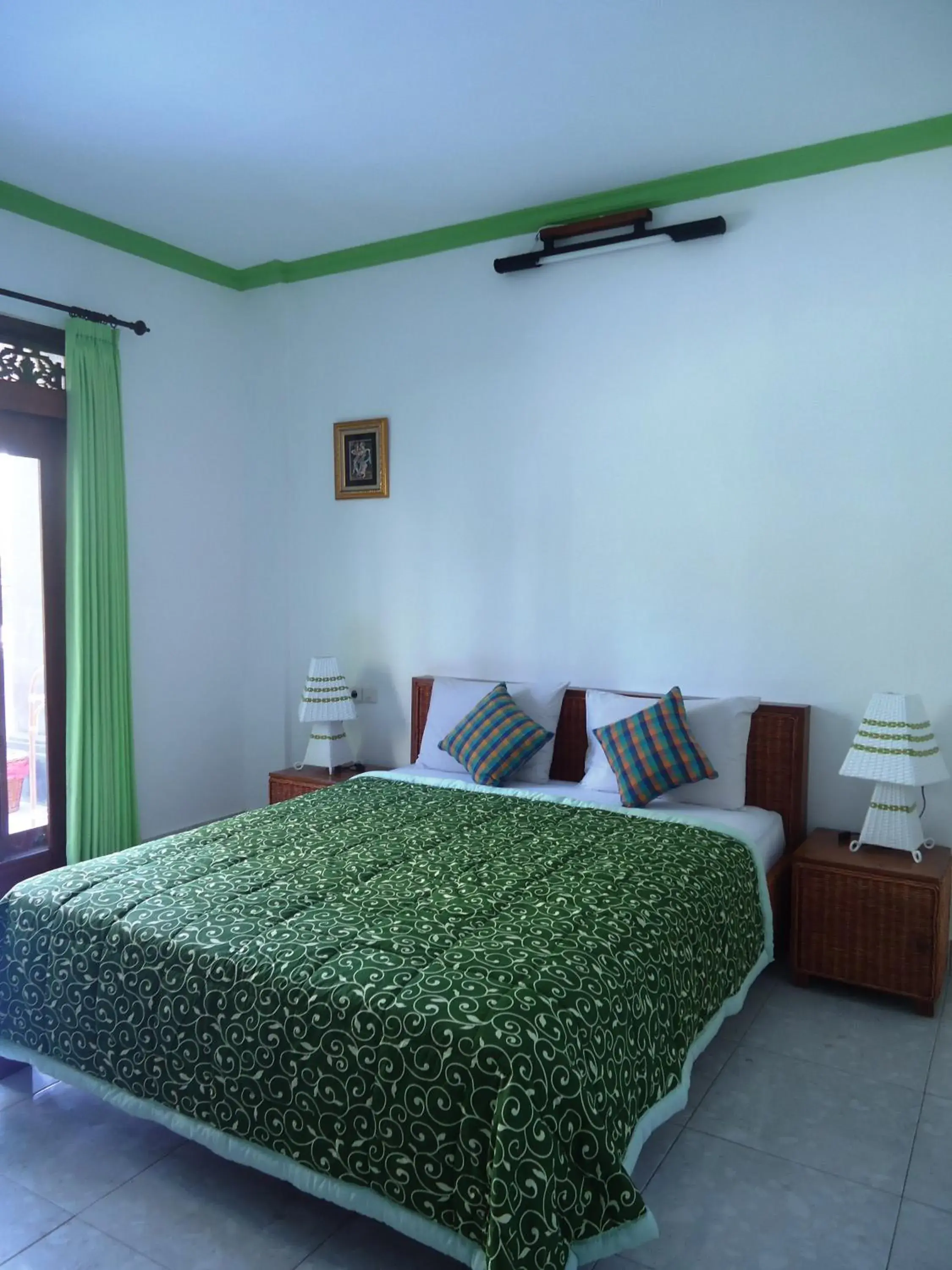 Bed in Argasoka Bungalows