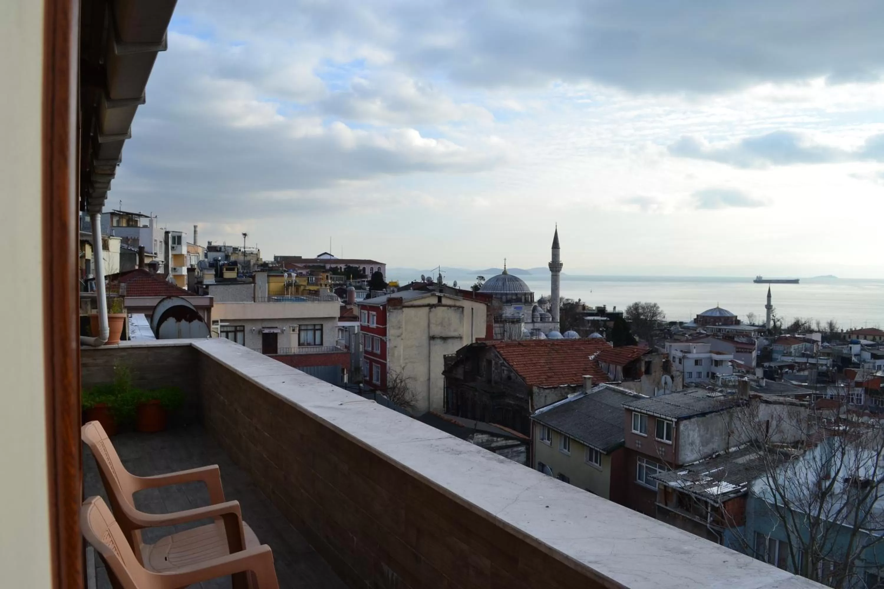 Balcony/Terrace in Seven Days Hotel - İstanbul