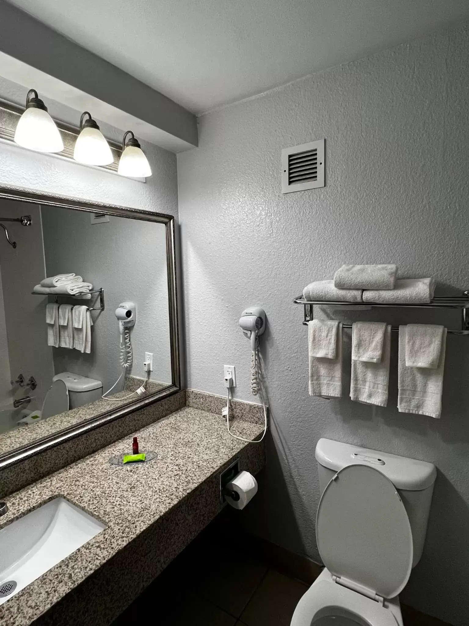 Bathroom in Super 8 by Wyndham Fort Worth Entertainment District