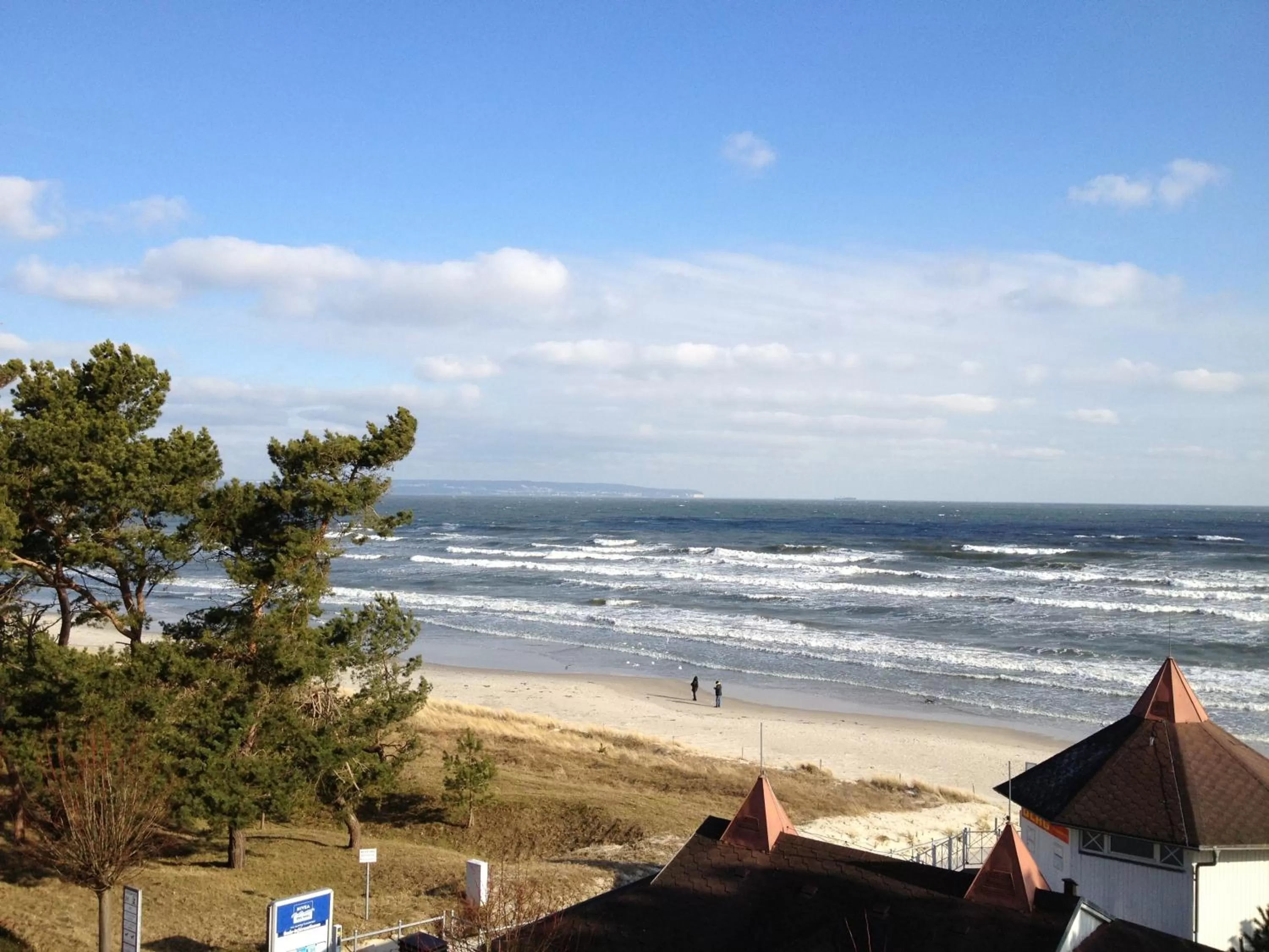View (from property/room), Beach in Strandhotel zur Promenade