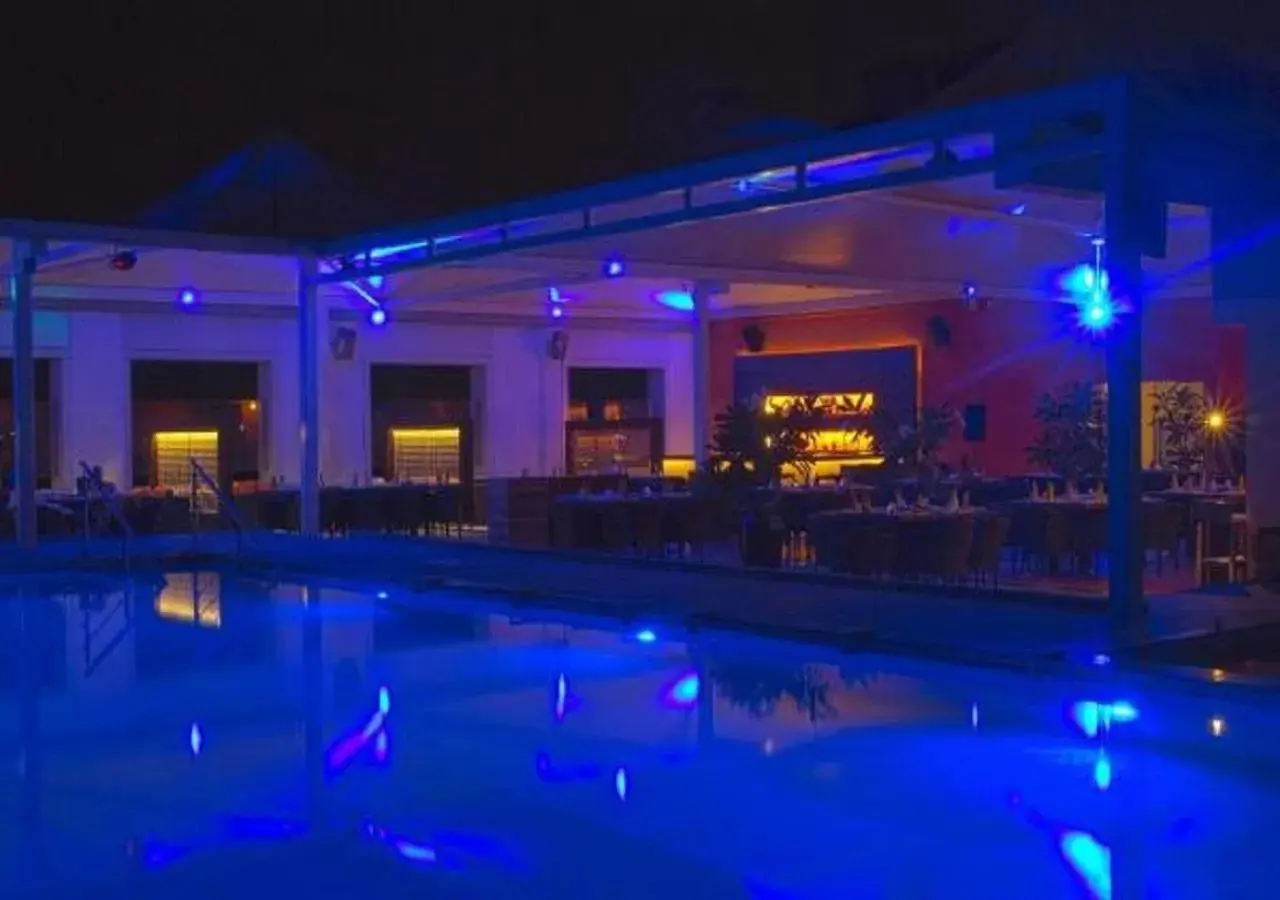 Night, Swimming Pool in Ramee Grand Hotel and Spa, Pune