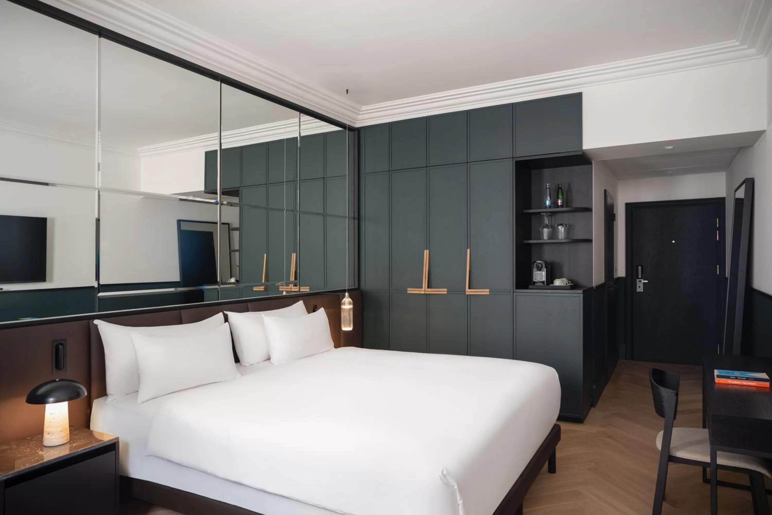 Bedroom, Bed in Almanac X Alcron Prague