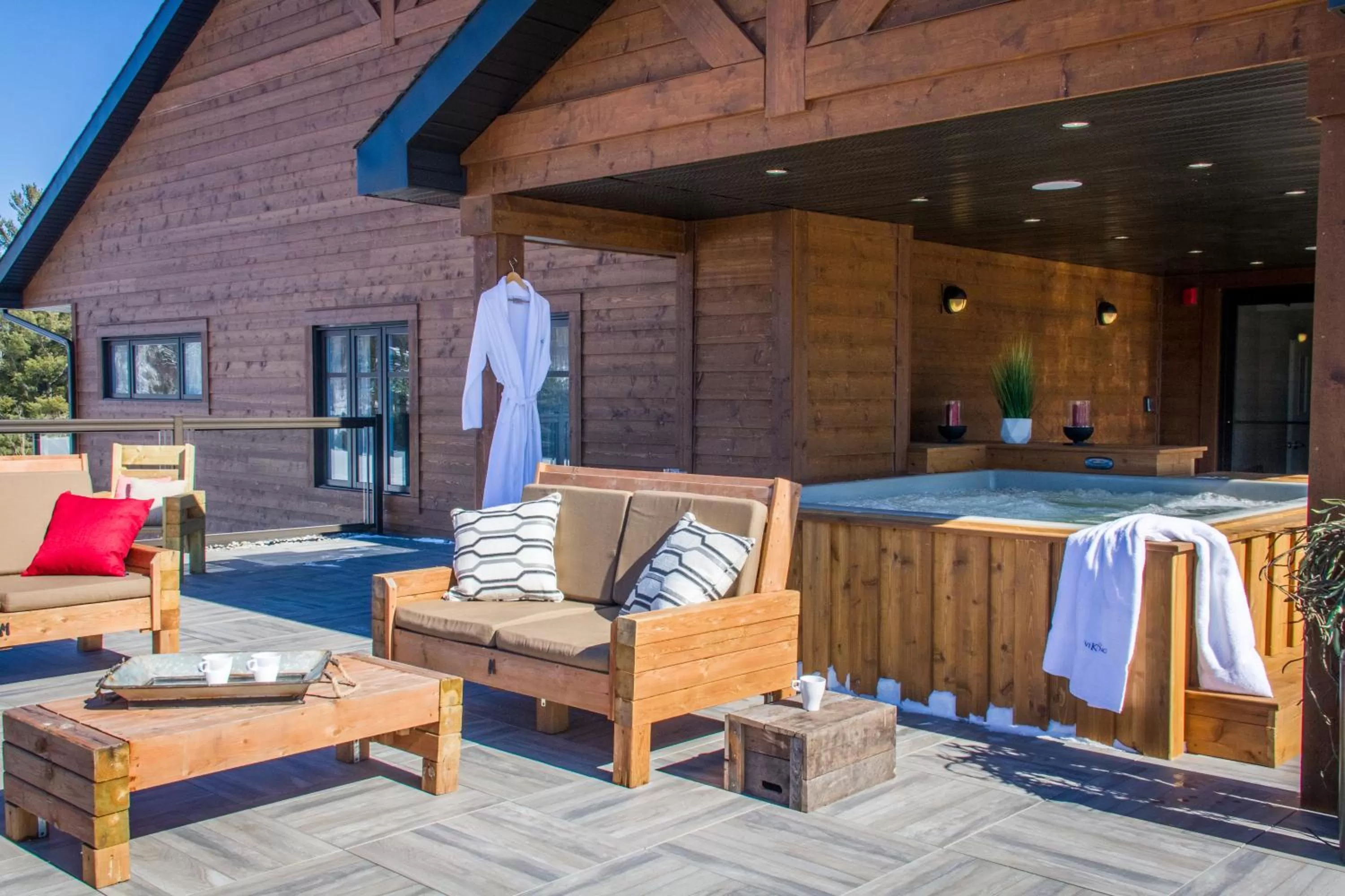 Hot Tub in Le Viking Resort