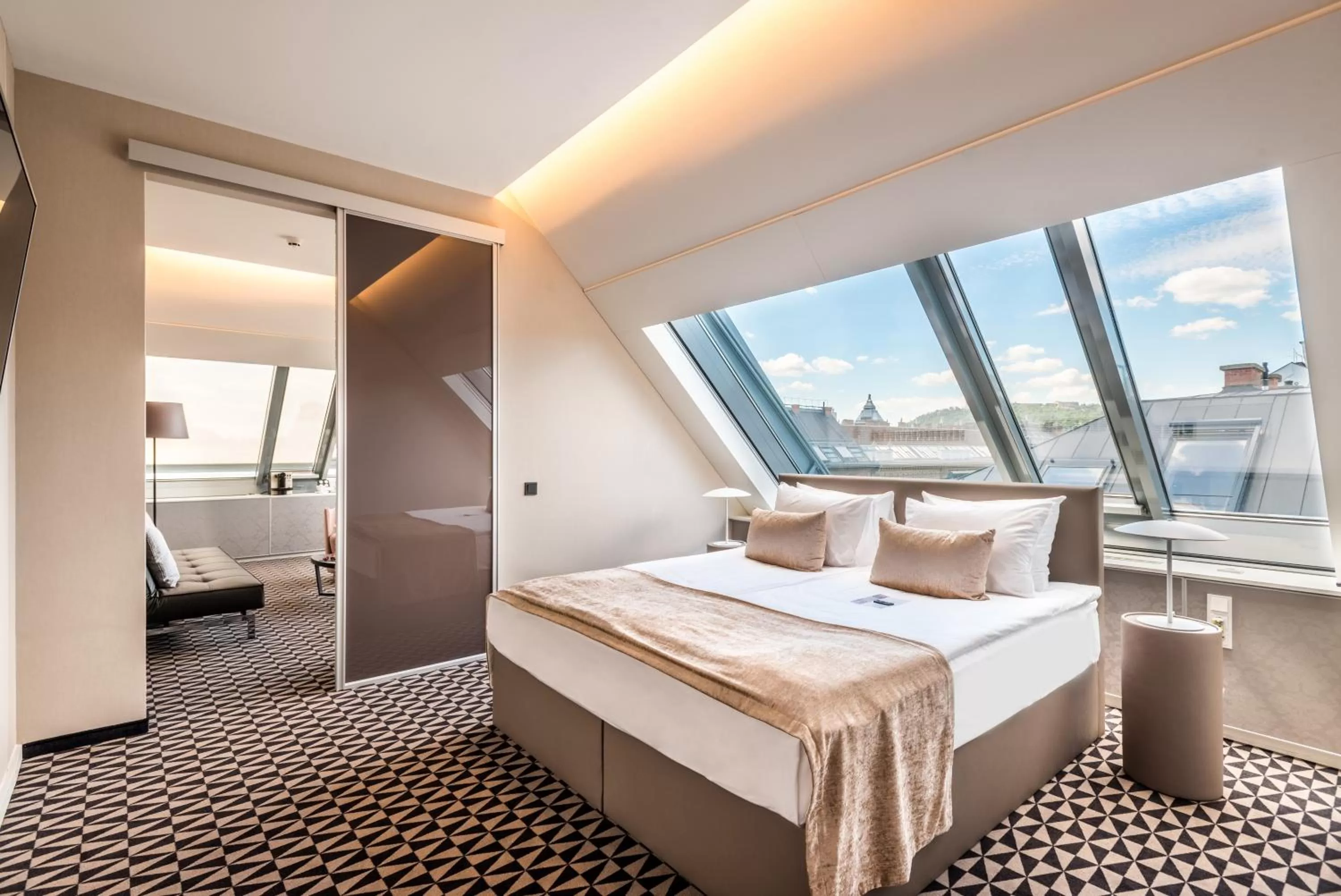 Bedroom, Bed in Hotel Moments Budapest by Continental Group
