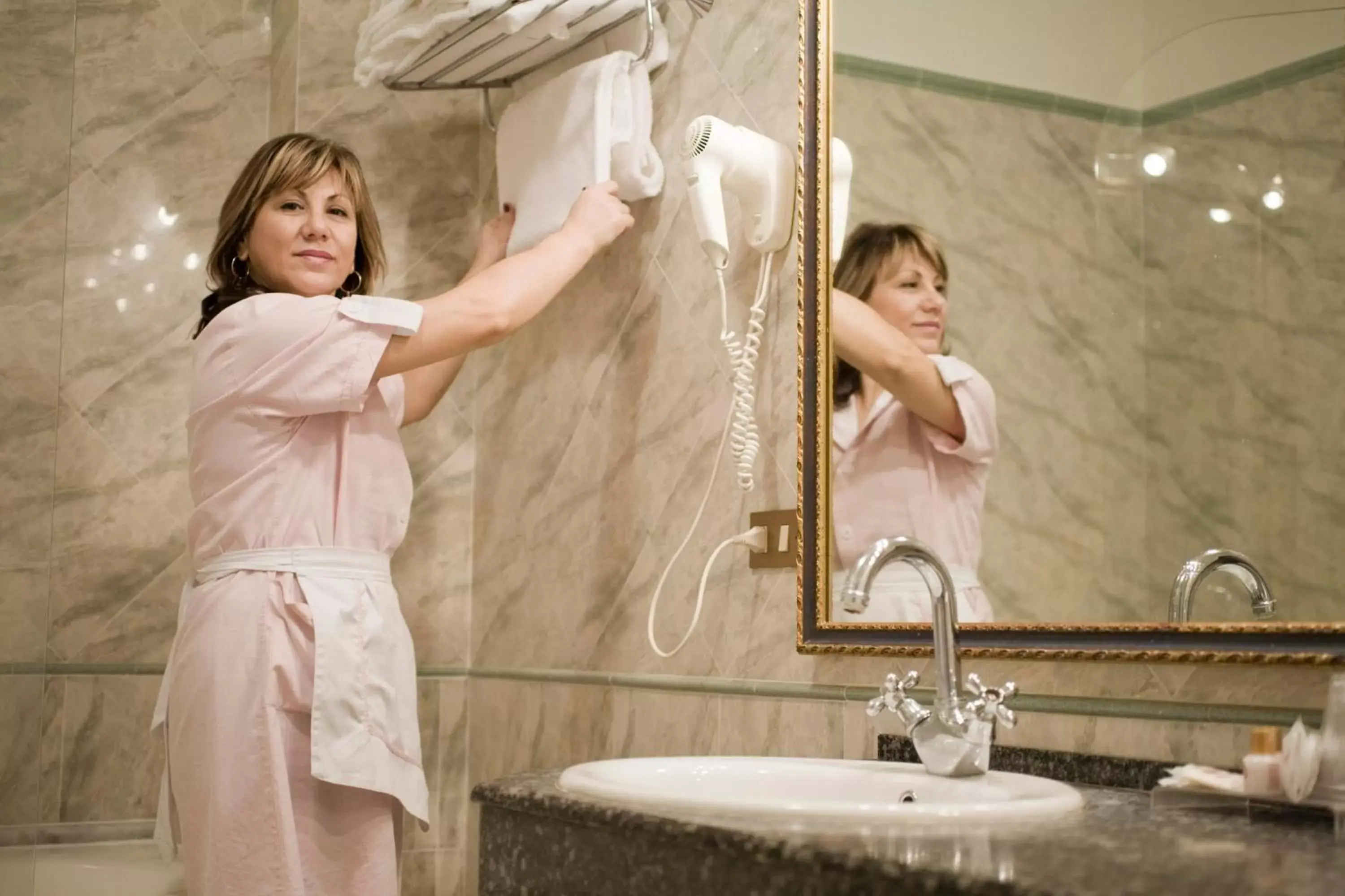 Bathroom in Hotel La Pace