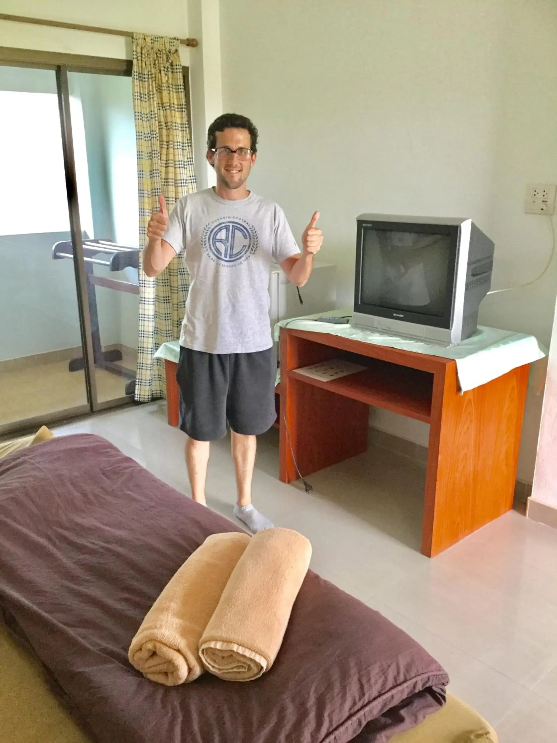 TV/Entertainment Center in Thai Guesthouse