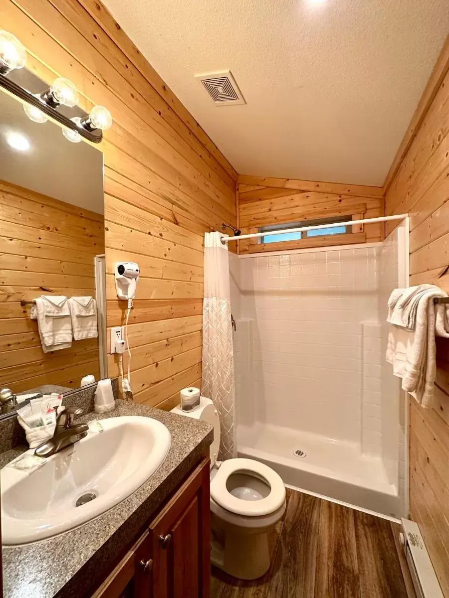 Bathroom in Packwood Lodge & Cabins