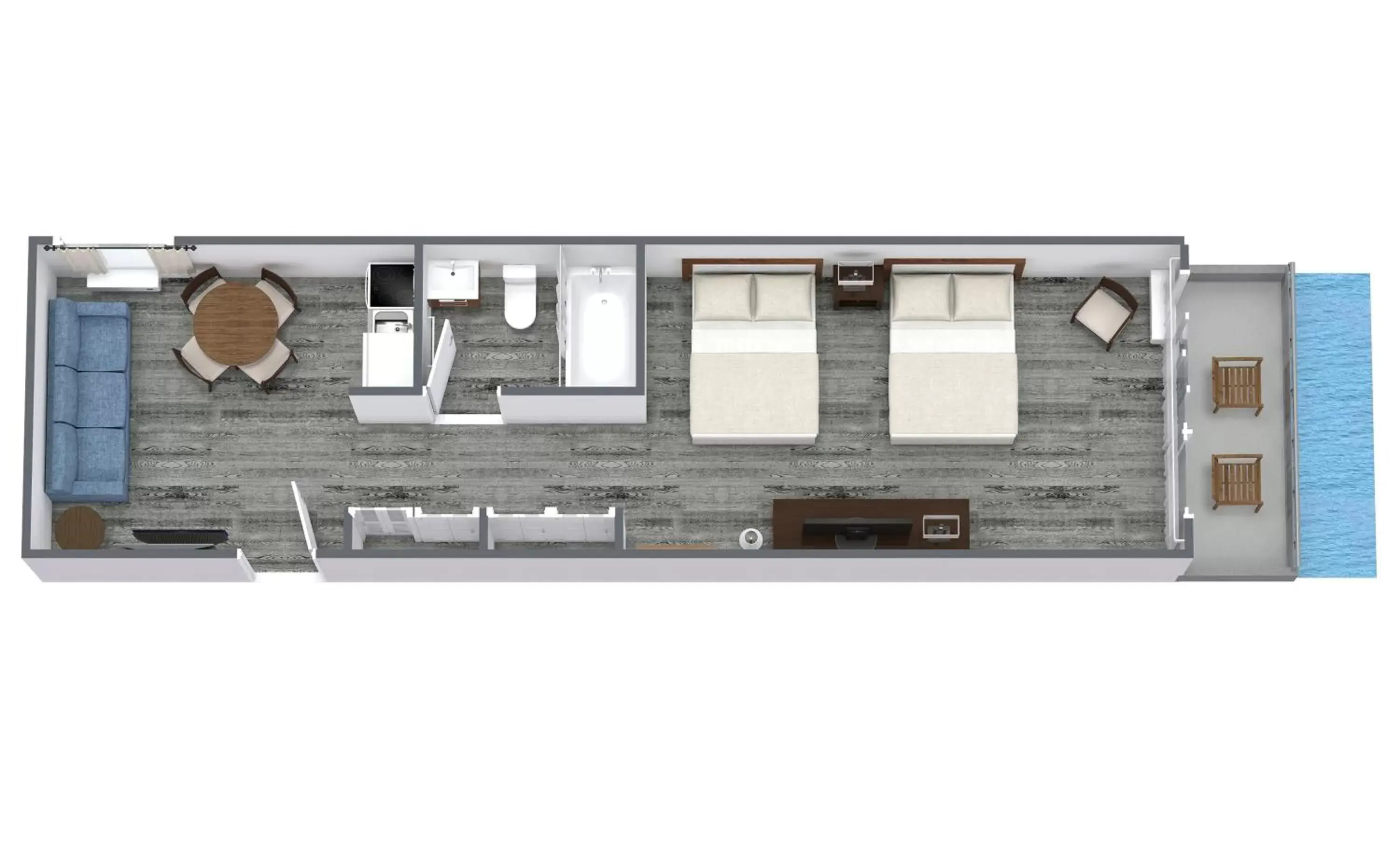 Photo of the whole room, Floor Plan in Compass Cove