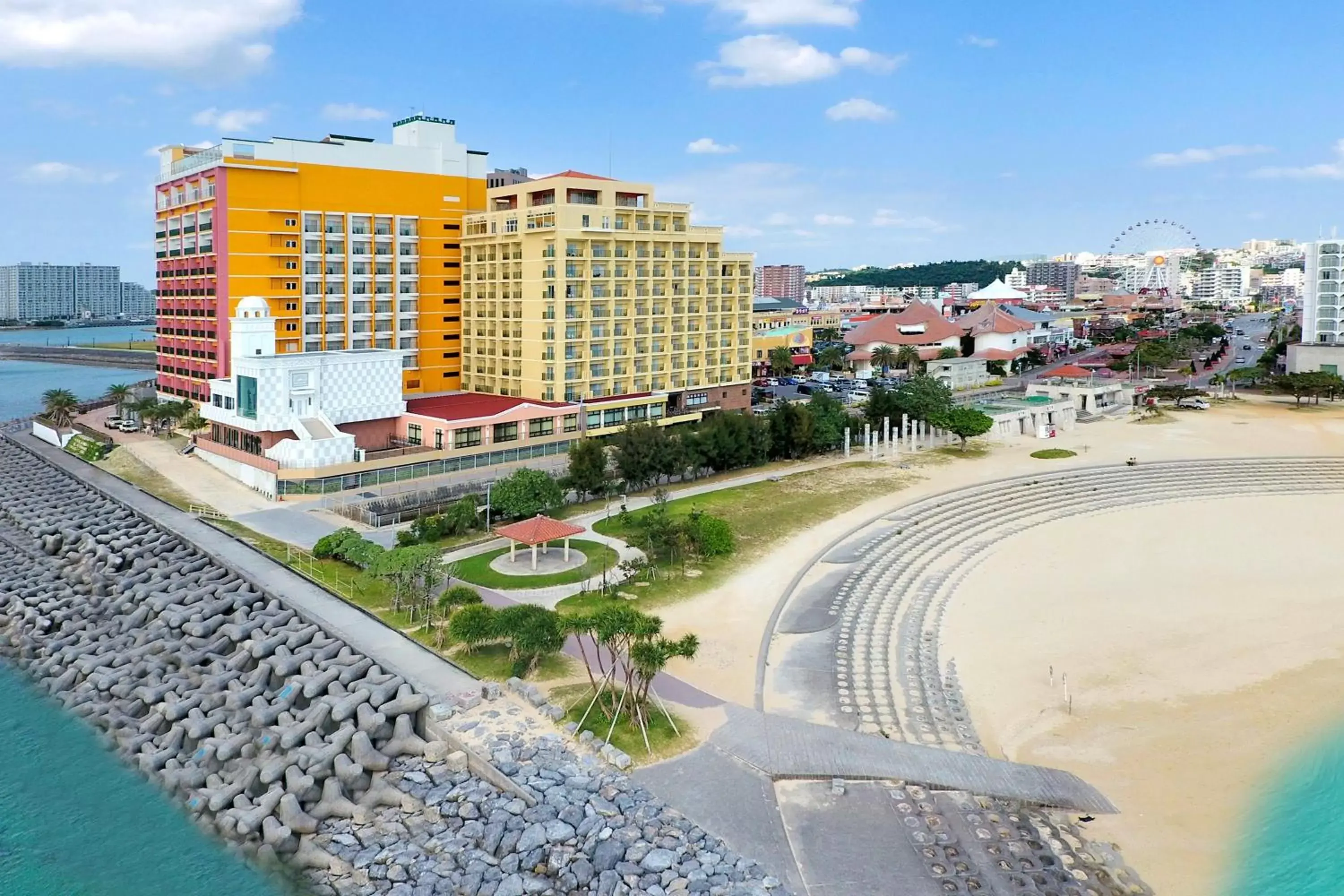 Bird's eye view, Bird's-eye View in Vessel Hotel Campana Okinawa