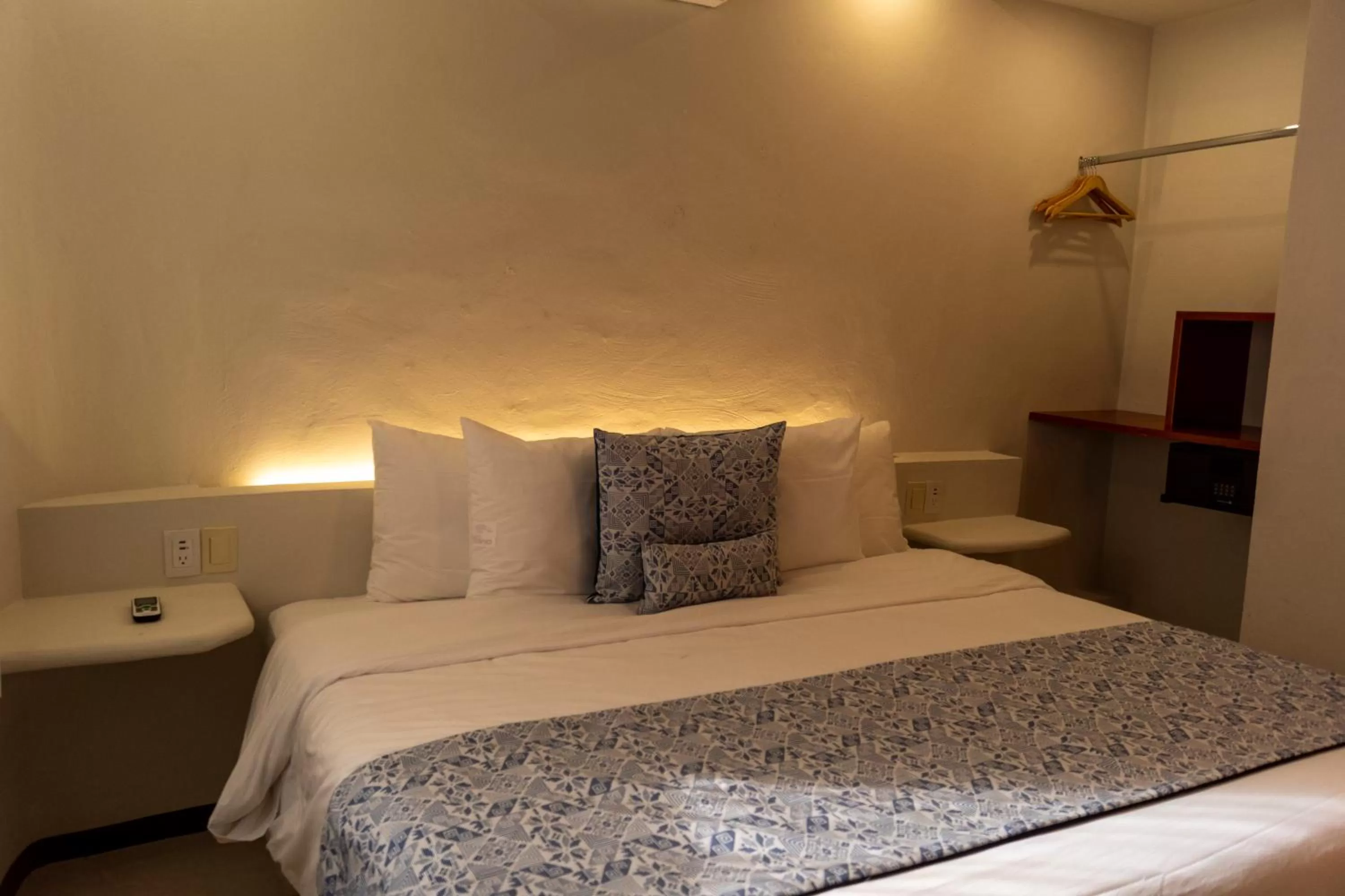 Bed in Hotel Circulo Bacalar