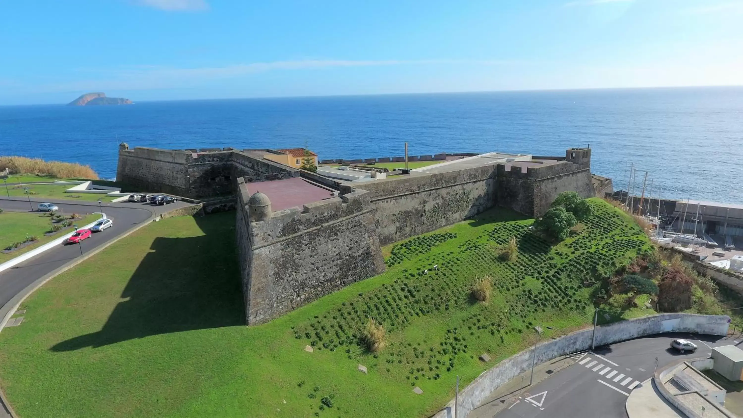 Bird's eye view in Pousada de Angra do Heroismo Castelo de S. Sebastiao