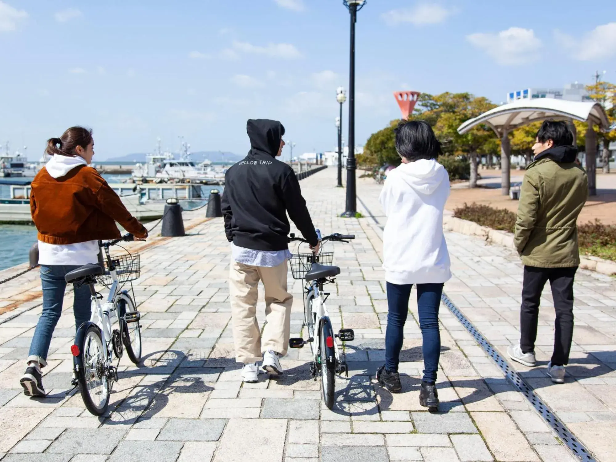 People, Biking in Fukuoka Guesthouse SHIP