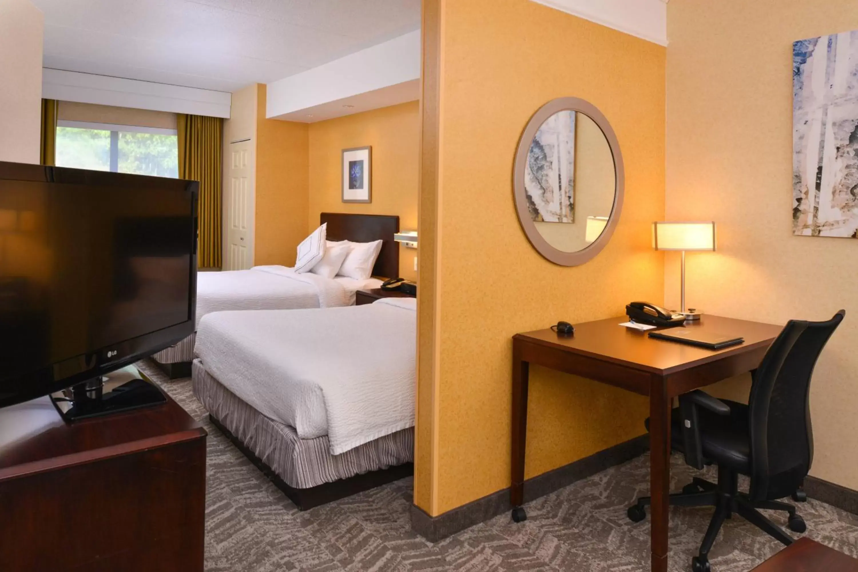 Photo of the whole room, Bed in SpringHill Suites Pittsburgh Mills