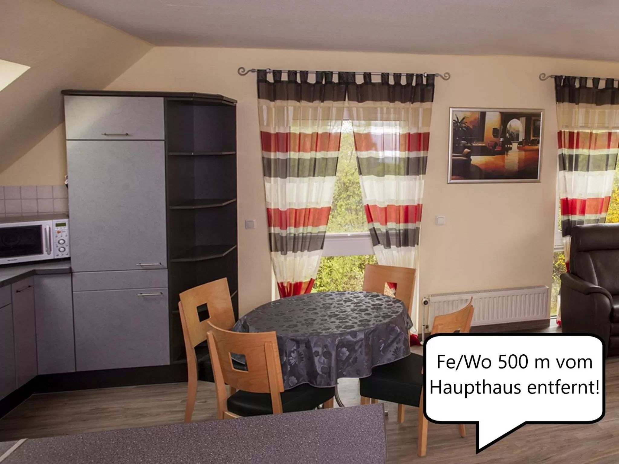 Kitchen or kitchenette in Gästehaus Scharfe Kurve