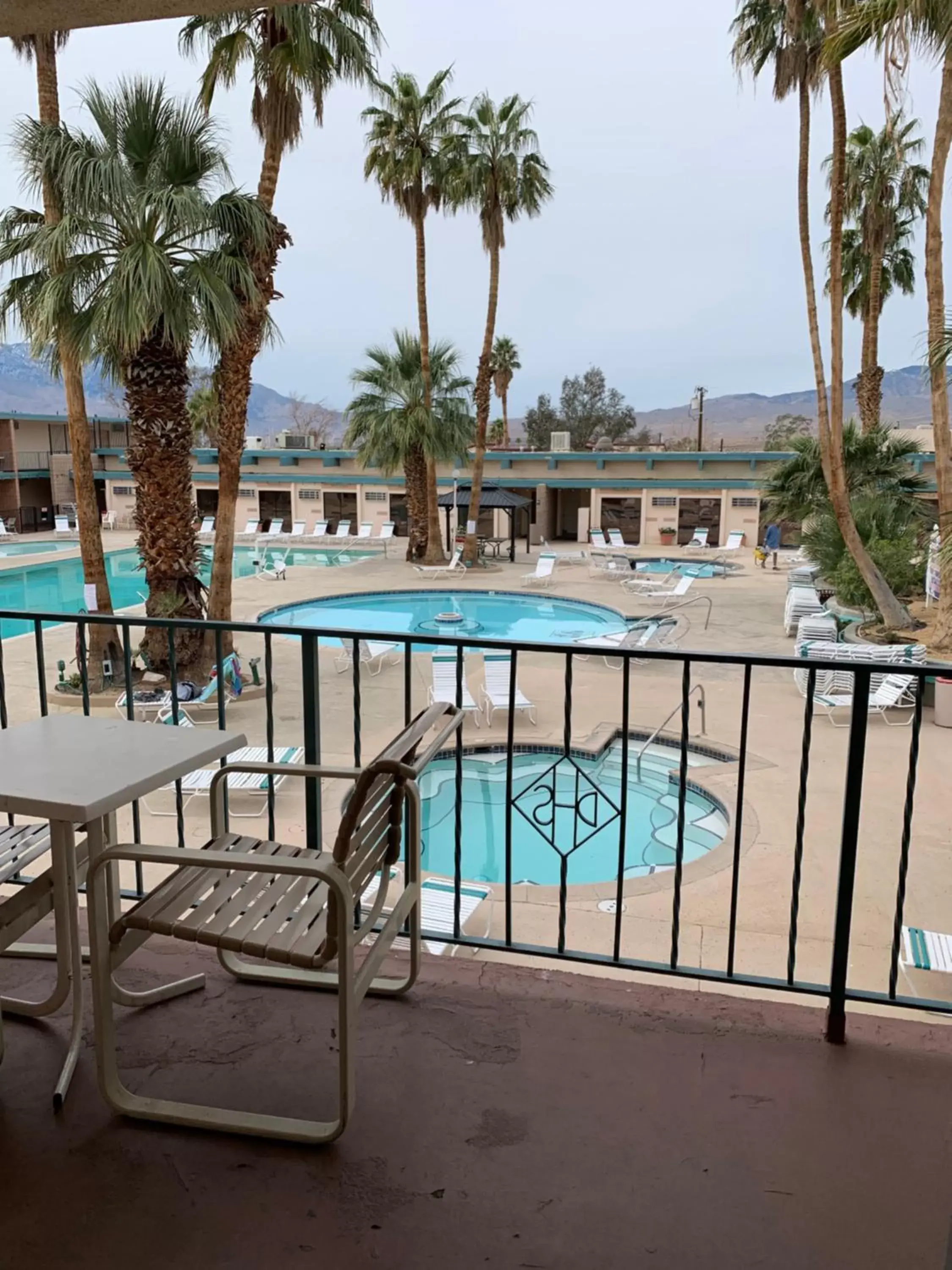 Pool View in Desert Hot Springs Spa Hotel