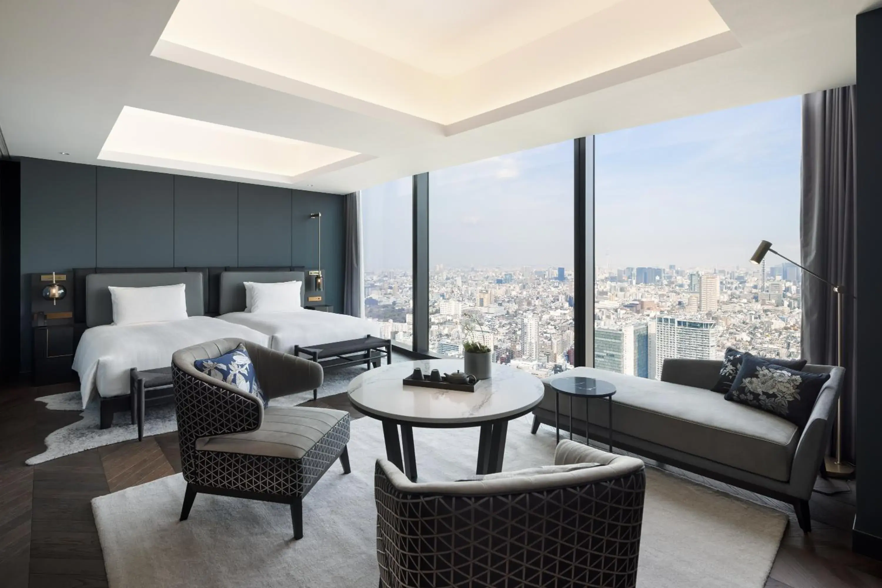 Seating area, Bed in BELLUSTAR TOKYO, A Pan Pacific Hotel Seating area, Bed in BELLUSTAR TOKYO, A Pan Pacific Hotel