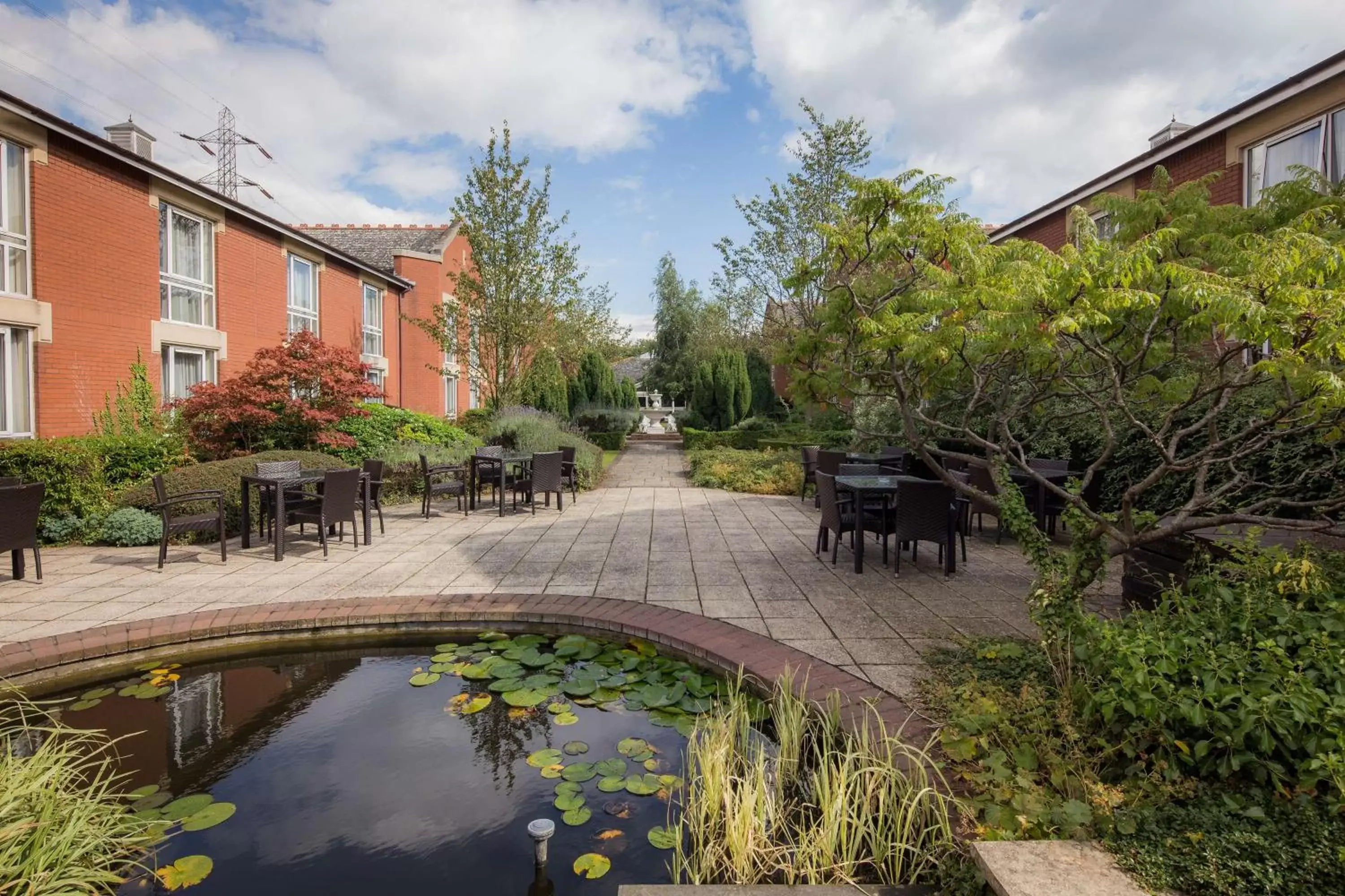 Patio in Hilton Leicester Hotel