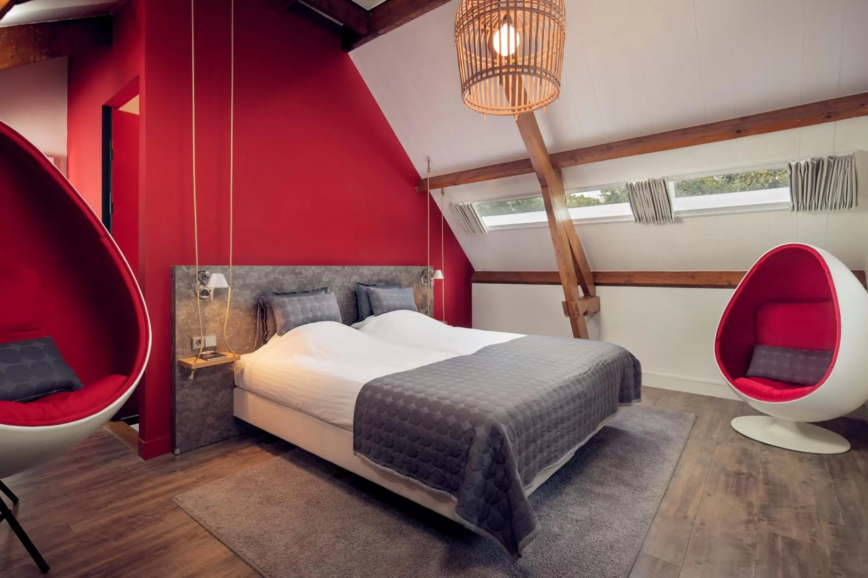 Bedroom, Bed in Landgoed Groot Warnsborn