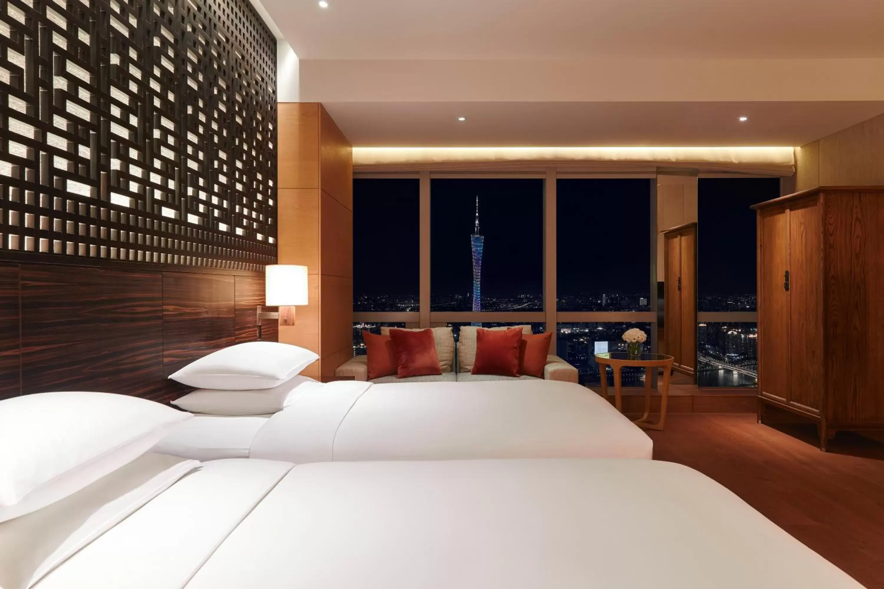 Photo of the whole room, Bed in Park Hyatt Guangzhou - Free Shuttle Bus To Canton Fair Complex During Canton Fair Period