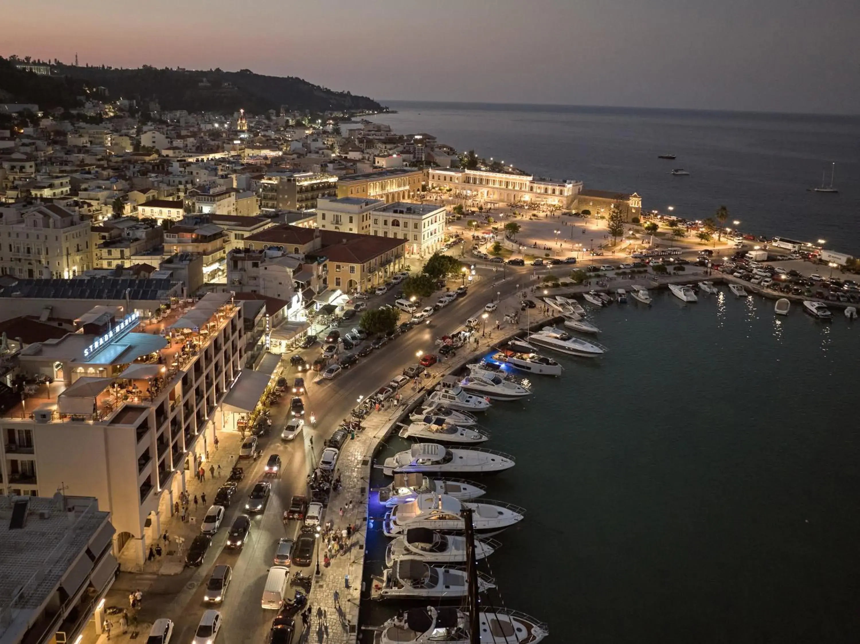 Night, Bird's-eye View in Strada Marina Hotel