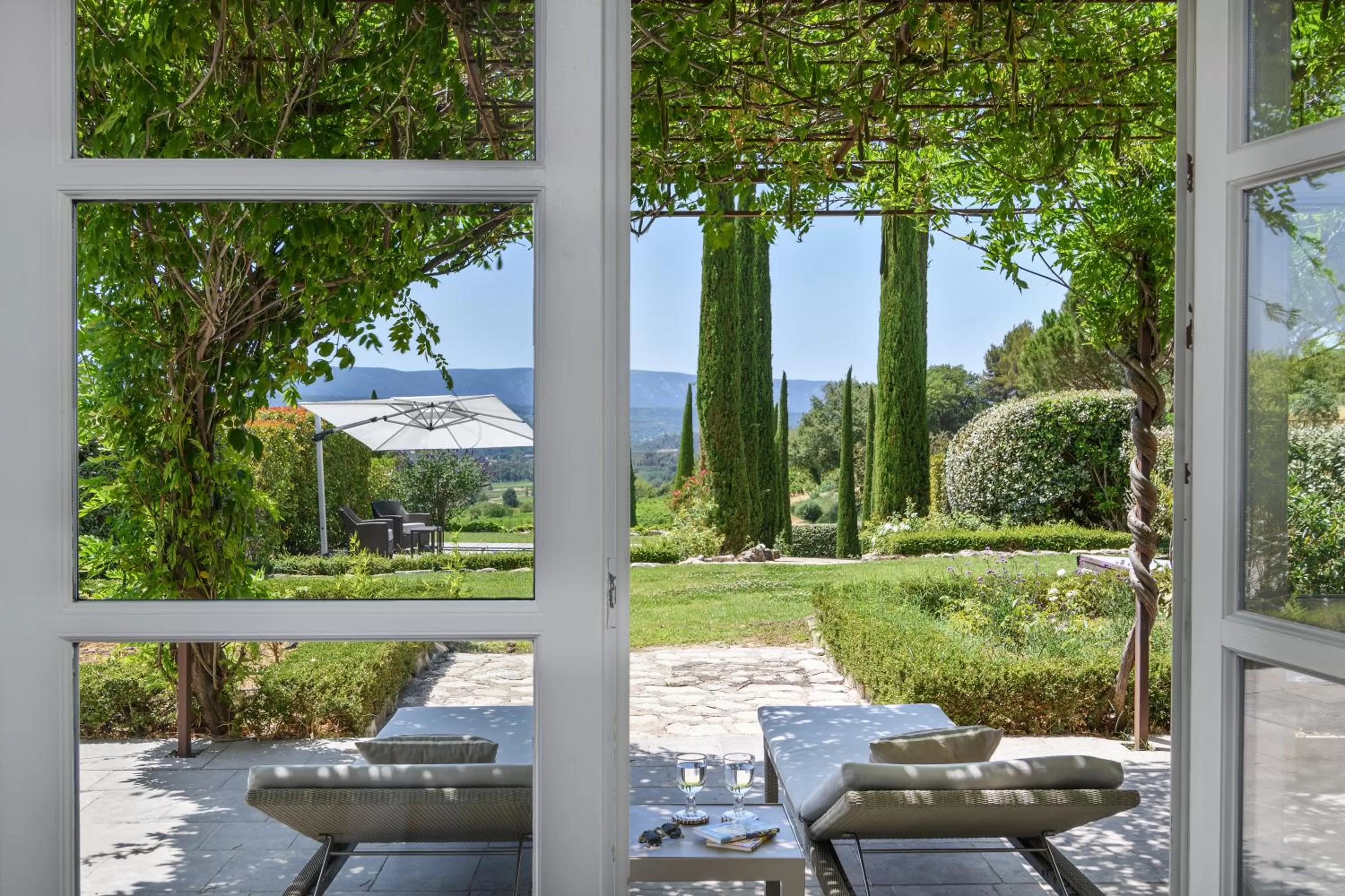 Garden view in Coquillade Provence - Relais & Châteaux