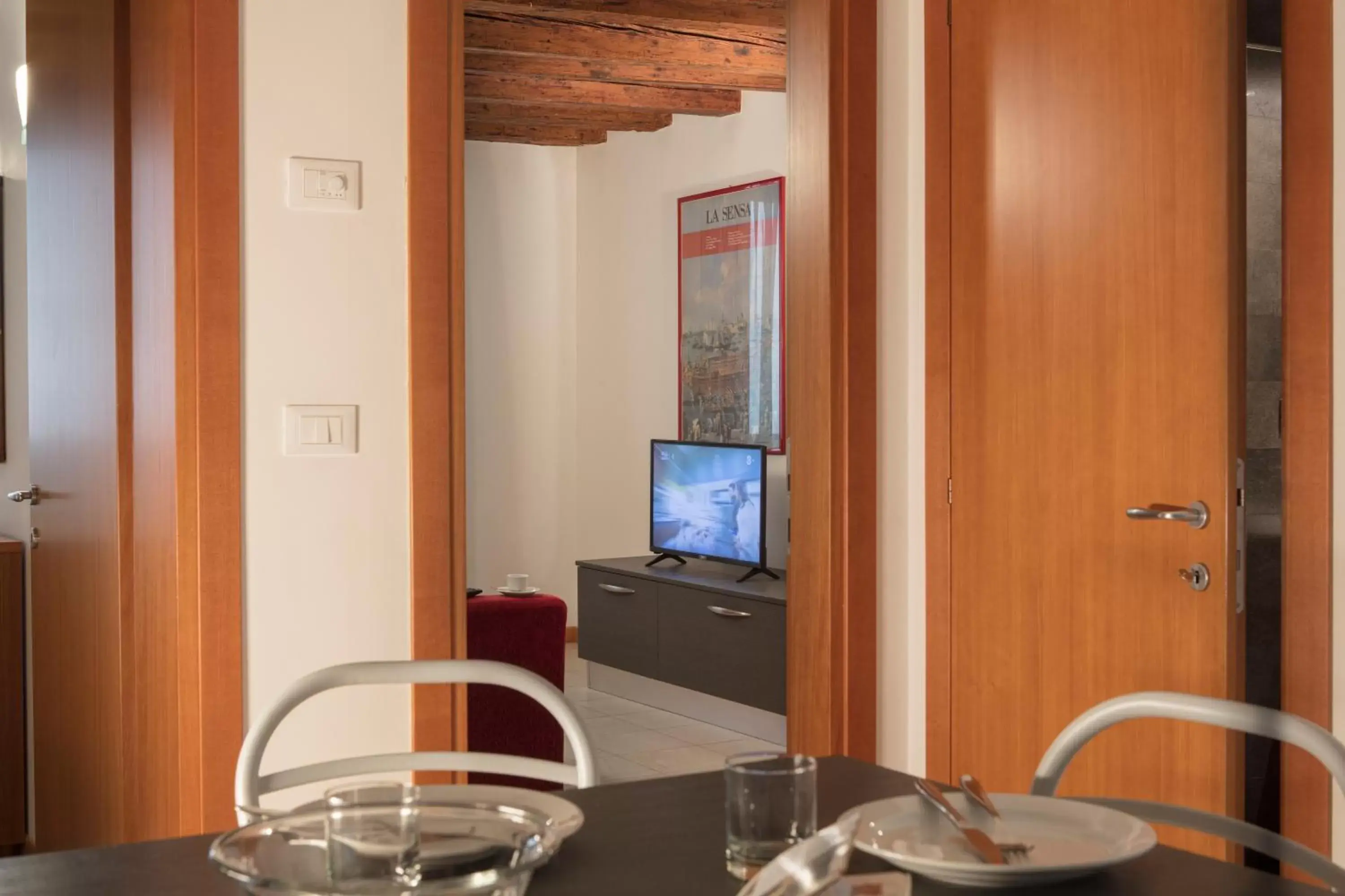 Seating area, TV/Entertainment Center in Hotel Commercio & Pellegrino