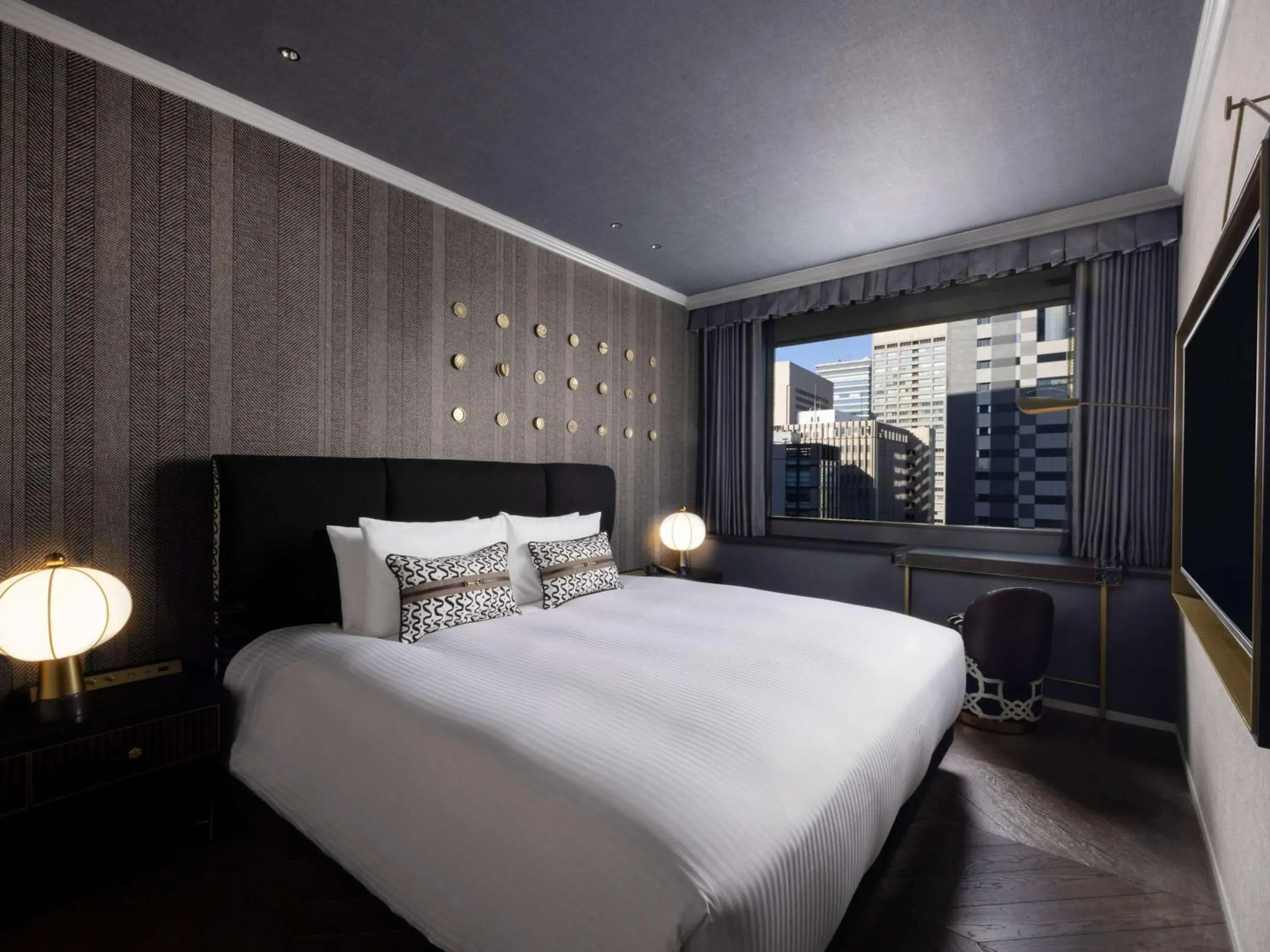 Bedroom, Bed in Dai-ichi Hotel Annex